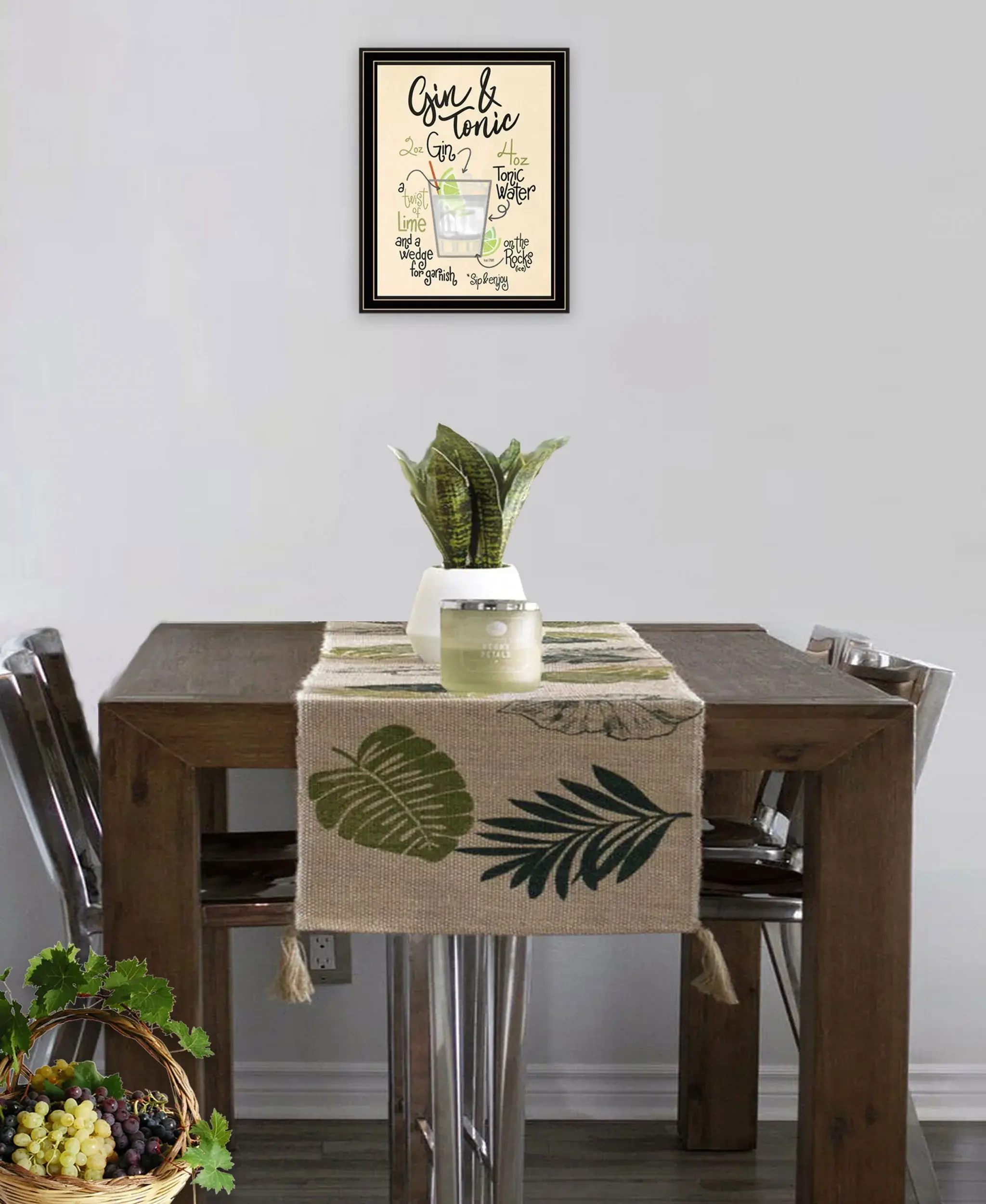 Gin and Tonic 1 Black Framed Print Wall Art - Image 4