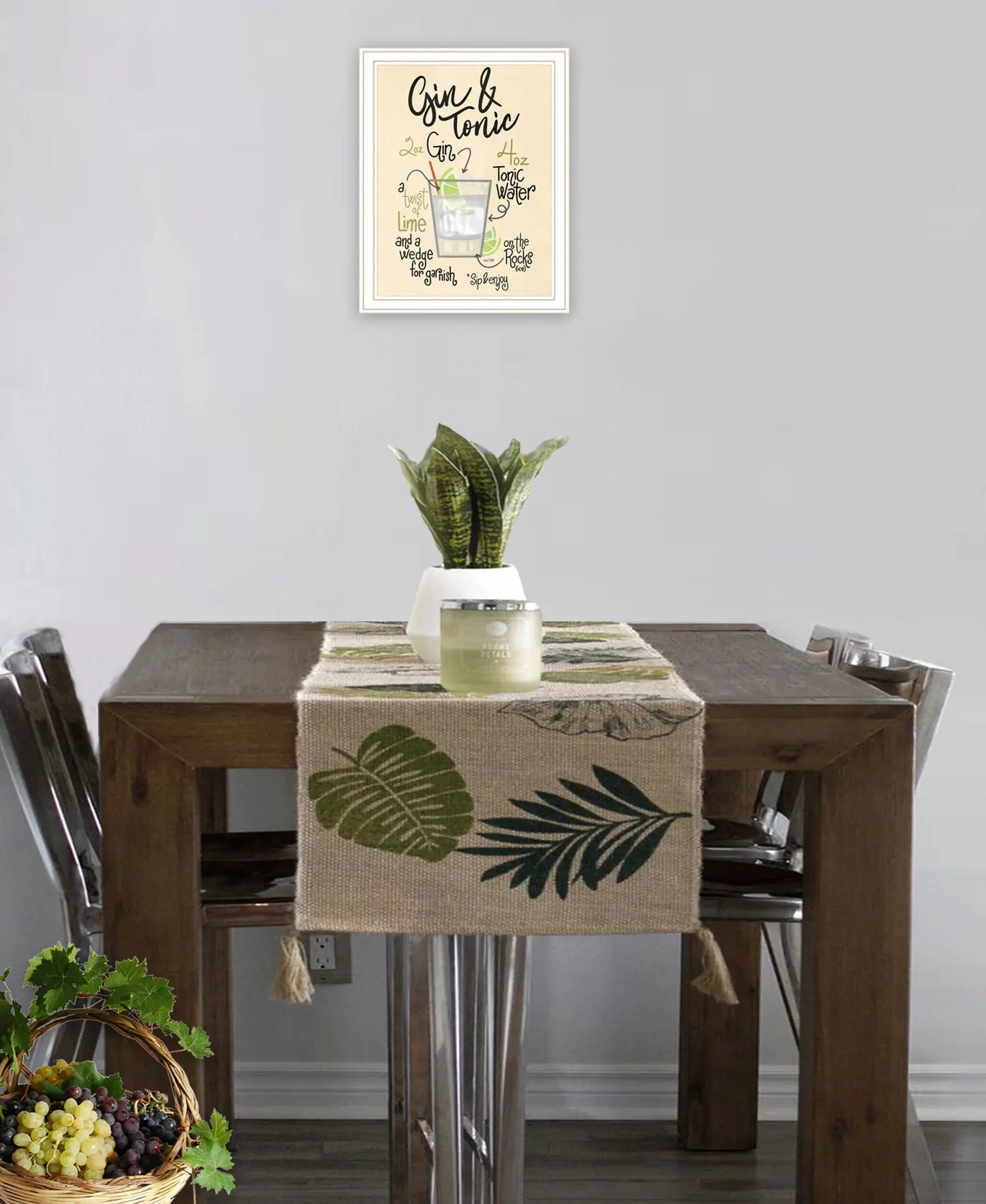 Gin and Tonic 2 White Framed Print Wall Art - Image 4