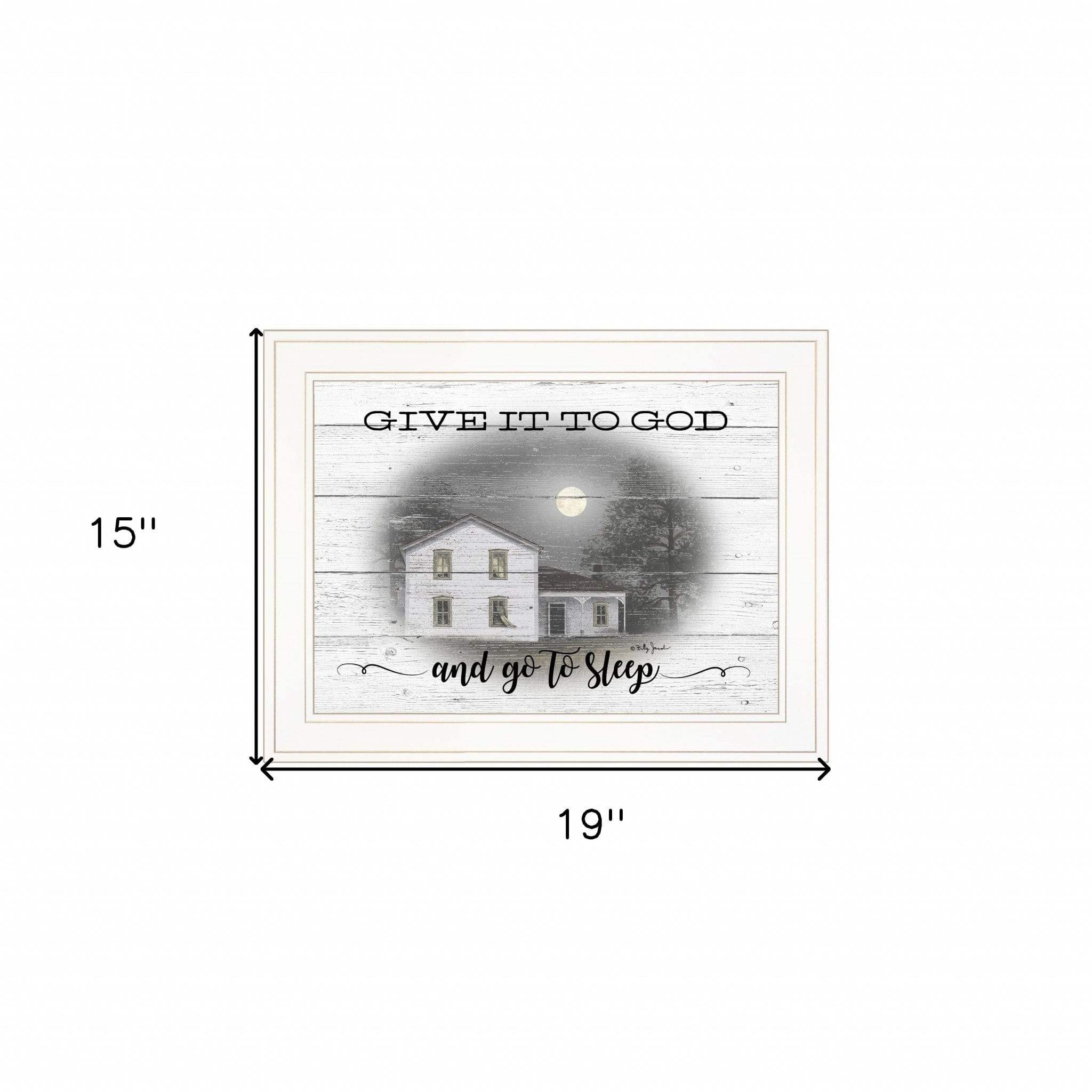 Give It To God White Framed Print Wall Art - Image 5