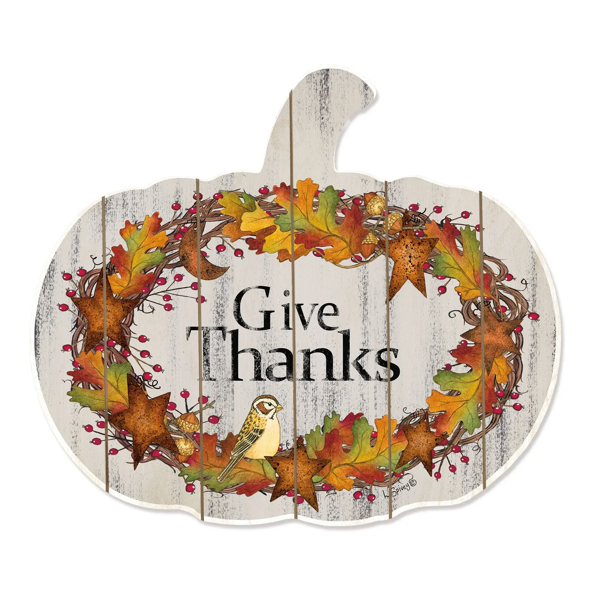 Give Thanks 3 Unframed Print Wall Art - Image 2
