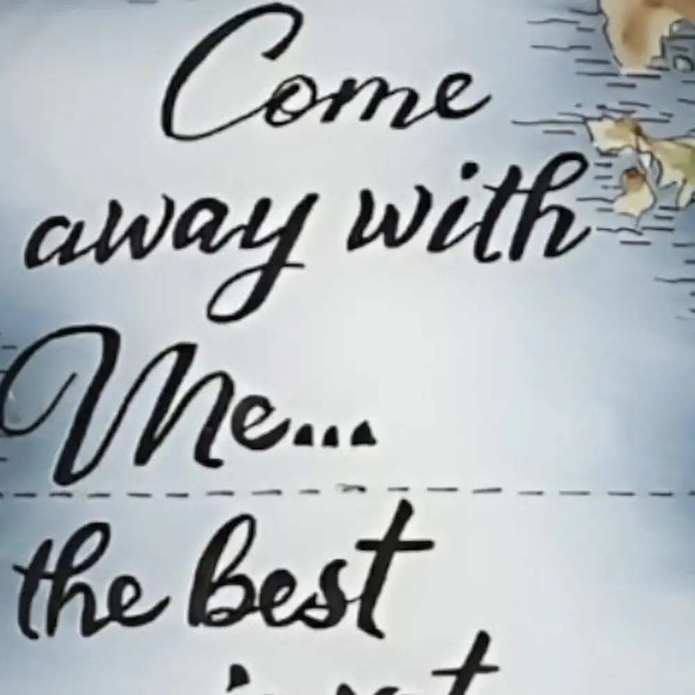 Globe Come Away with Me Hand Painted Mouth Blown Glass Ornament - Image 5