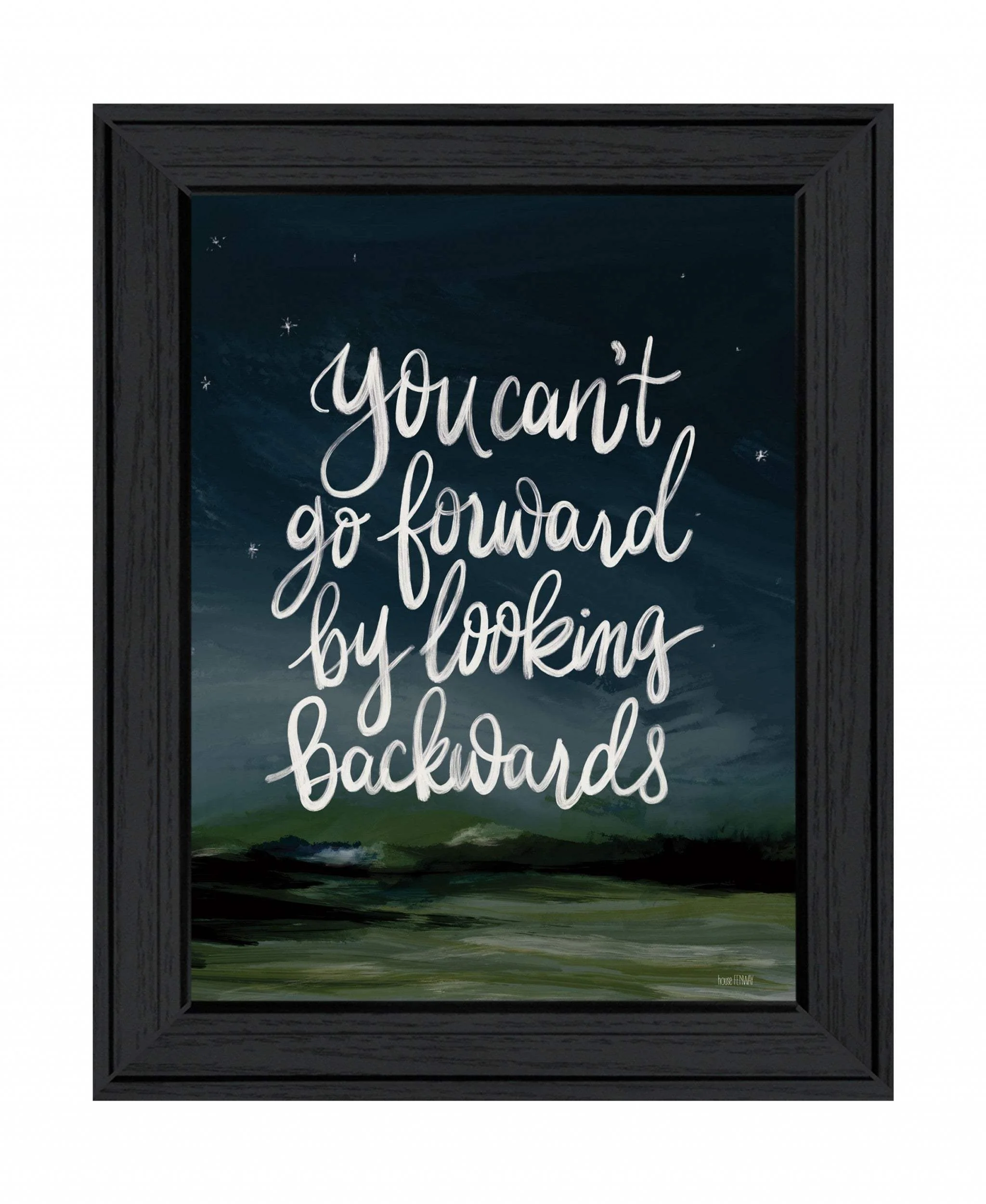 Go Forwards not Backwards 2 Black Framed Print Wall Art - Image 2