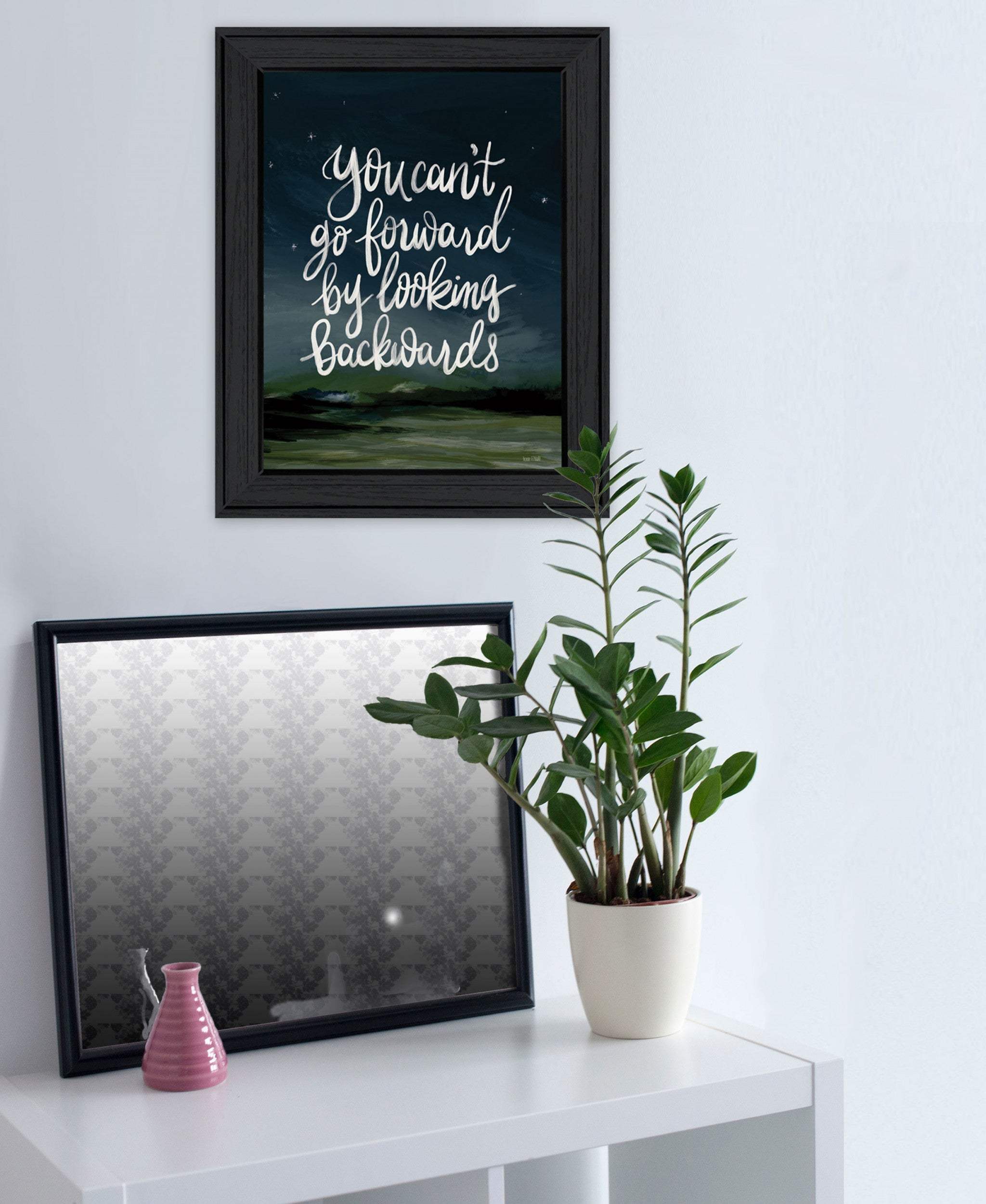 Go Forwards not Backwards 2 Black Framed Print Wall Art - Image 4