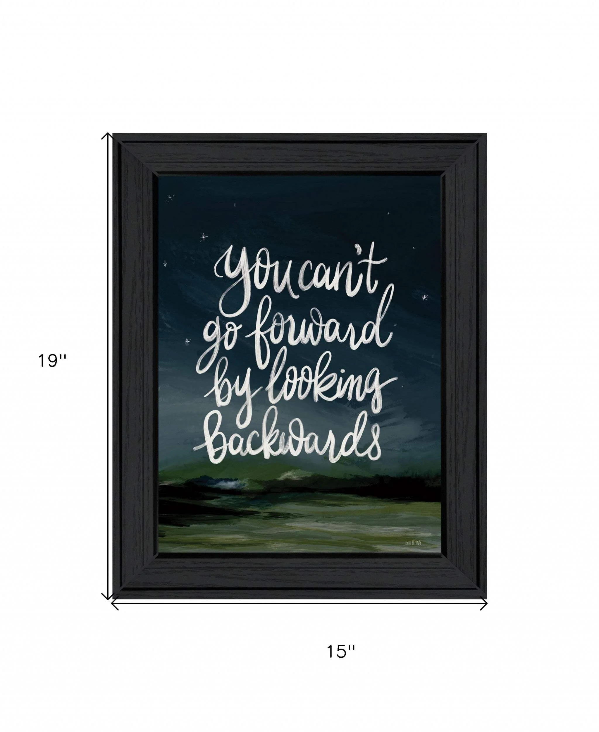 Go Forwards not Backwards 2 Black Framed Print Wall Art - Image 5