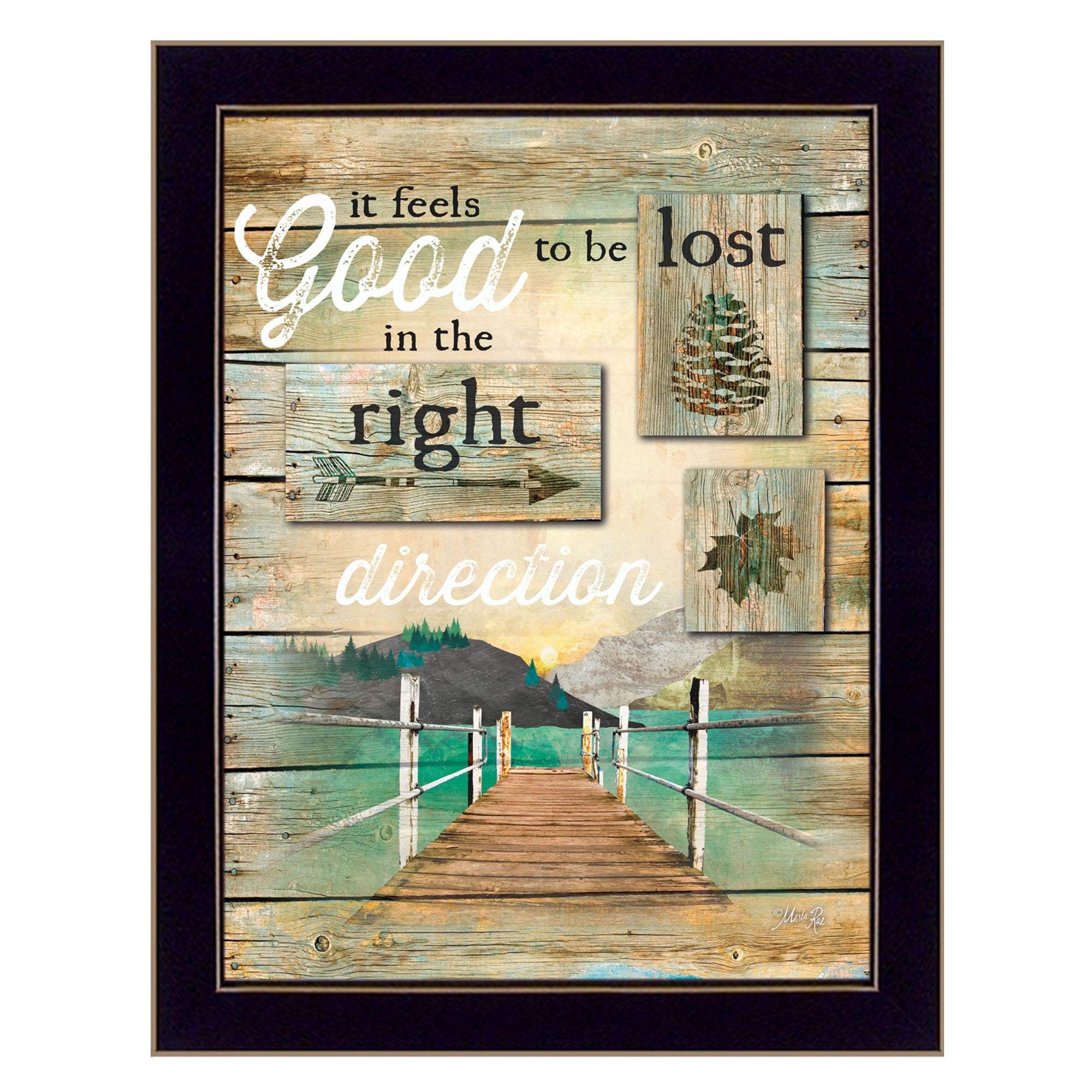 Go to the Lake Black Framed Print Wall Art - Image 2