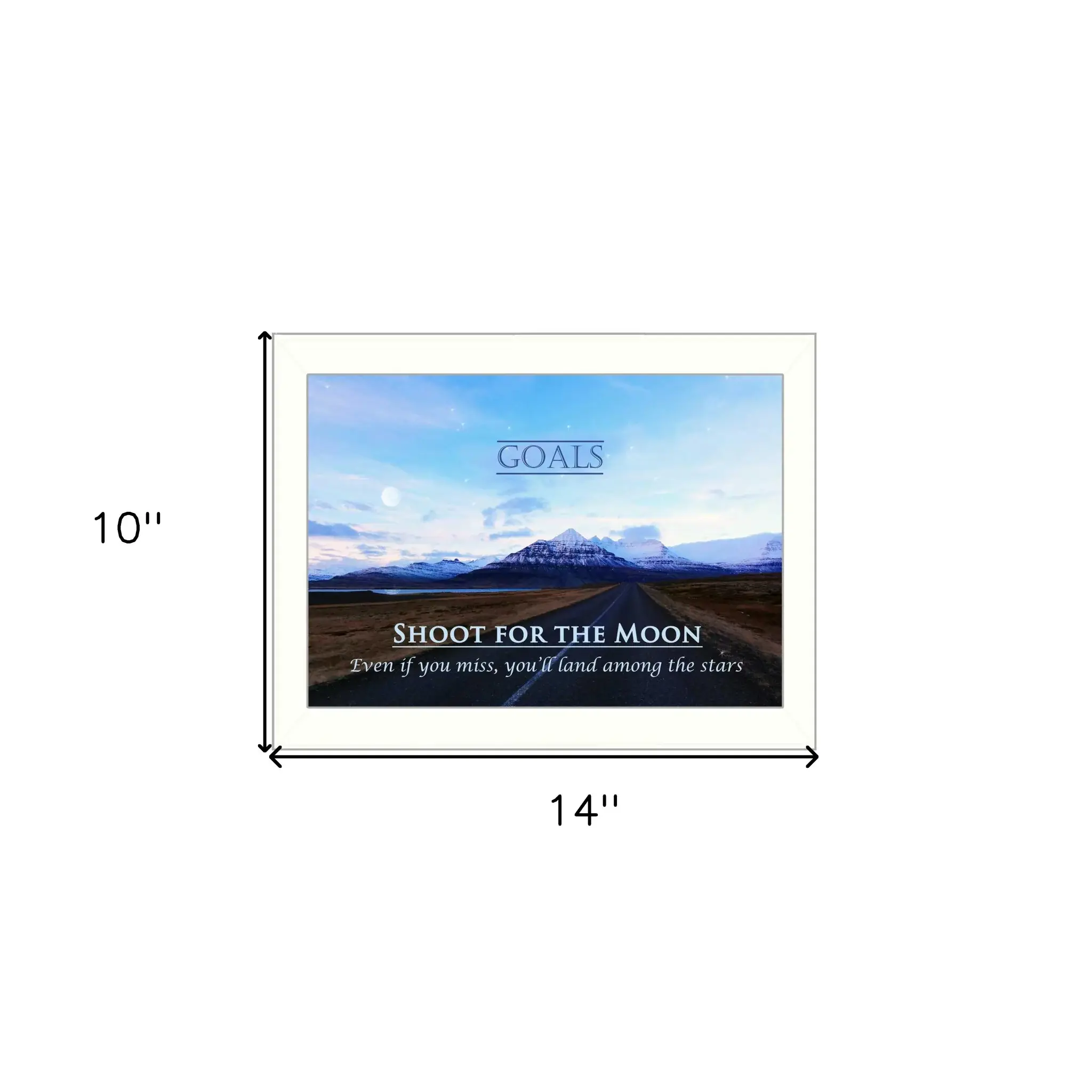 Goals 2 White Framed Print Wall Art - Image 4