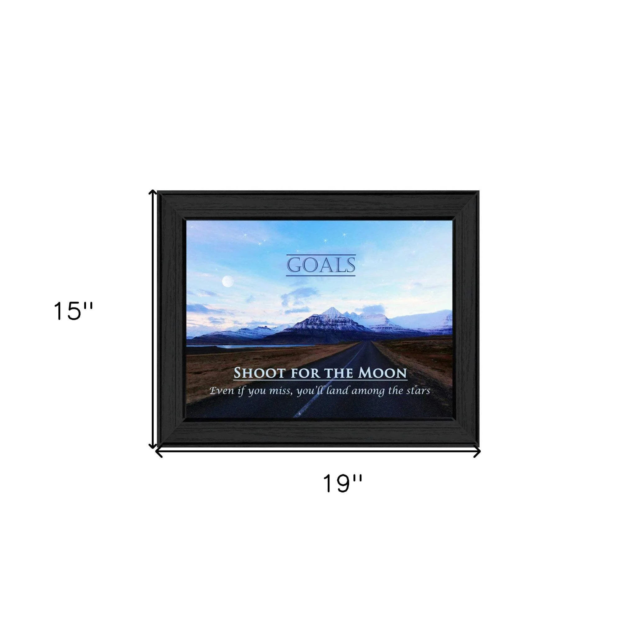 Goals 3 Black Framed Print Wall Art - Image 5