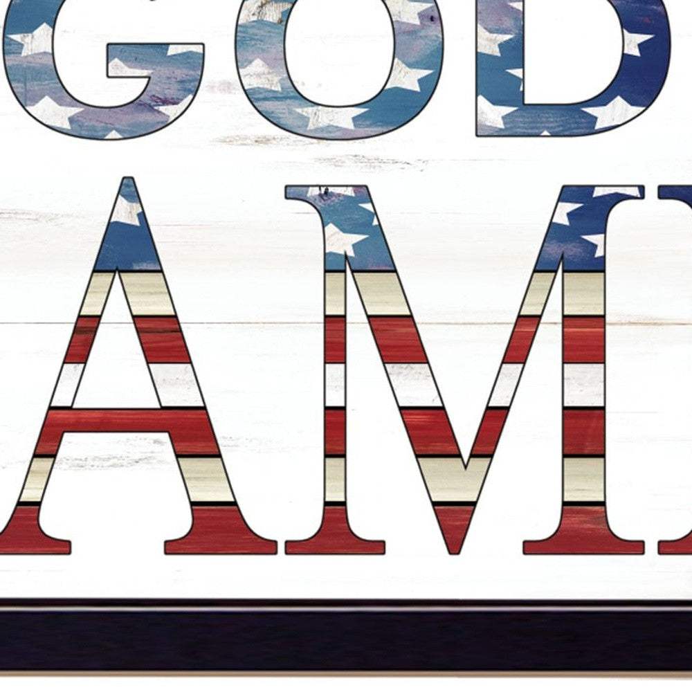God Bless America 7 Black Framed Print Wall Art - Image 5