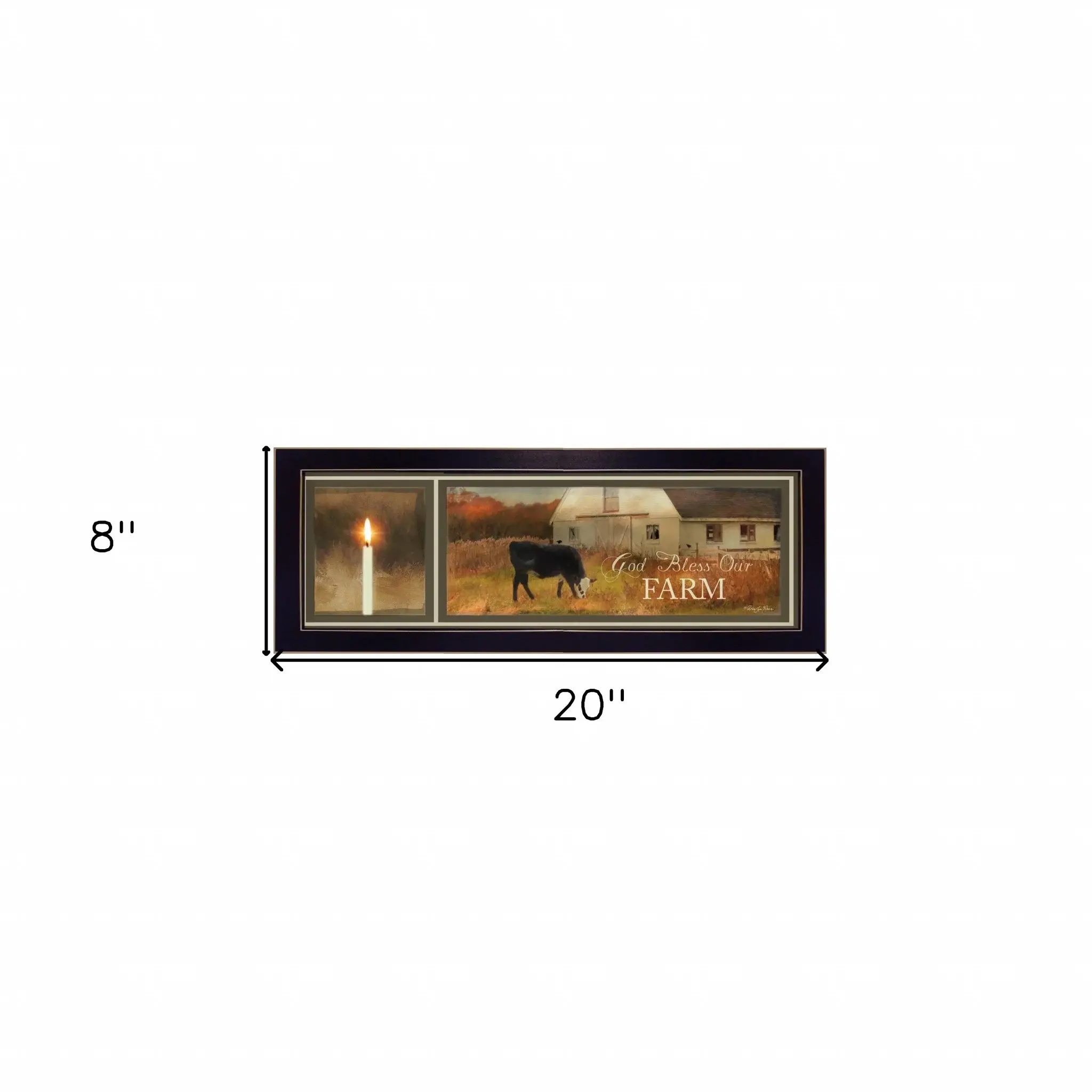 God Bless Our Farm Black Framed Print Wall Art - Image 5