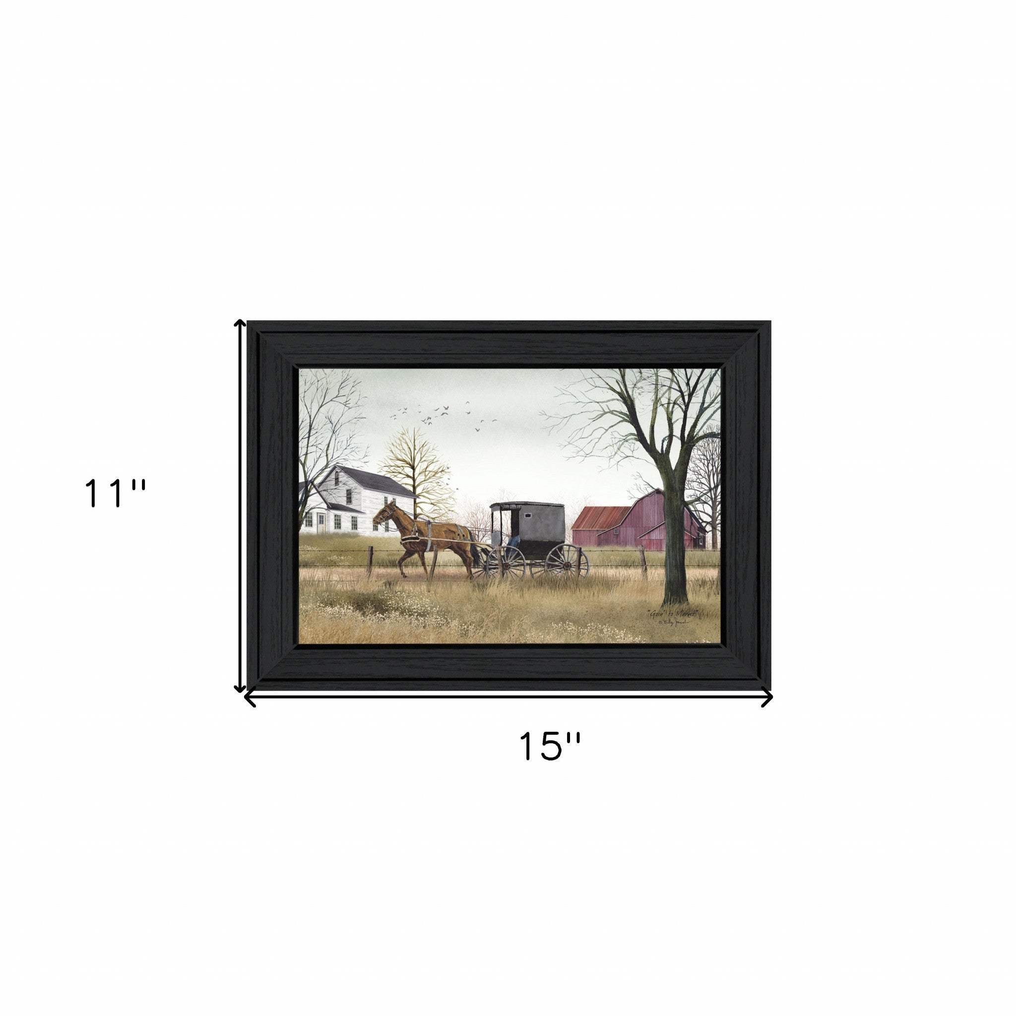 Goin to Market 2 Black Framed Print Wall Art - Image 5