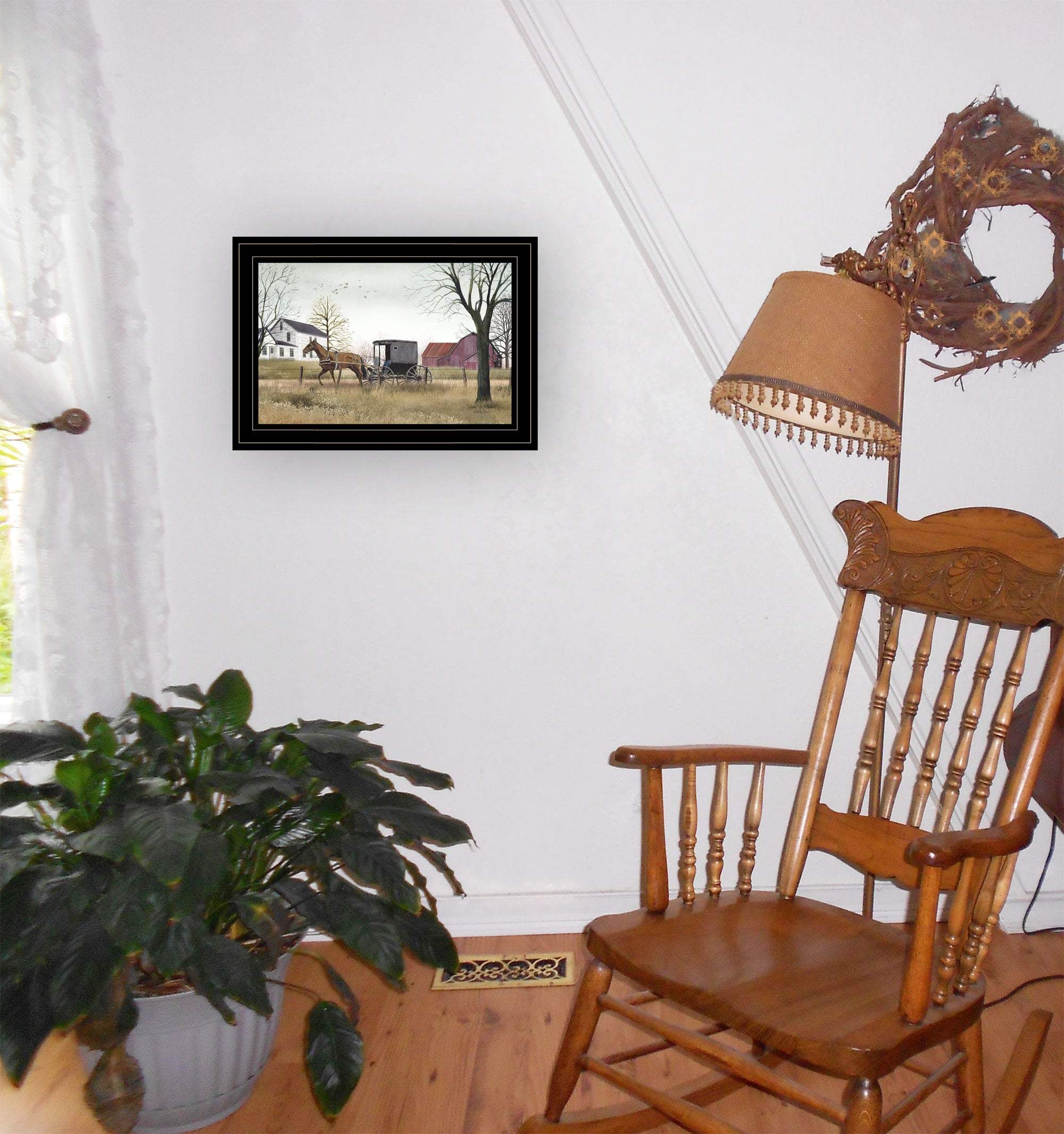 Goin to Market 3 Black Framed Print Wall Art - Image 4