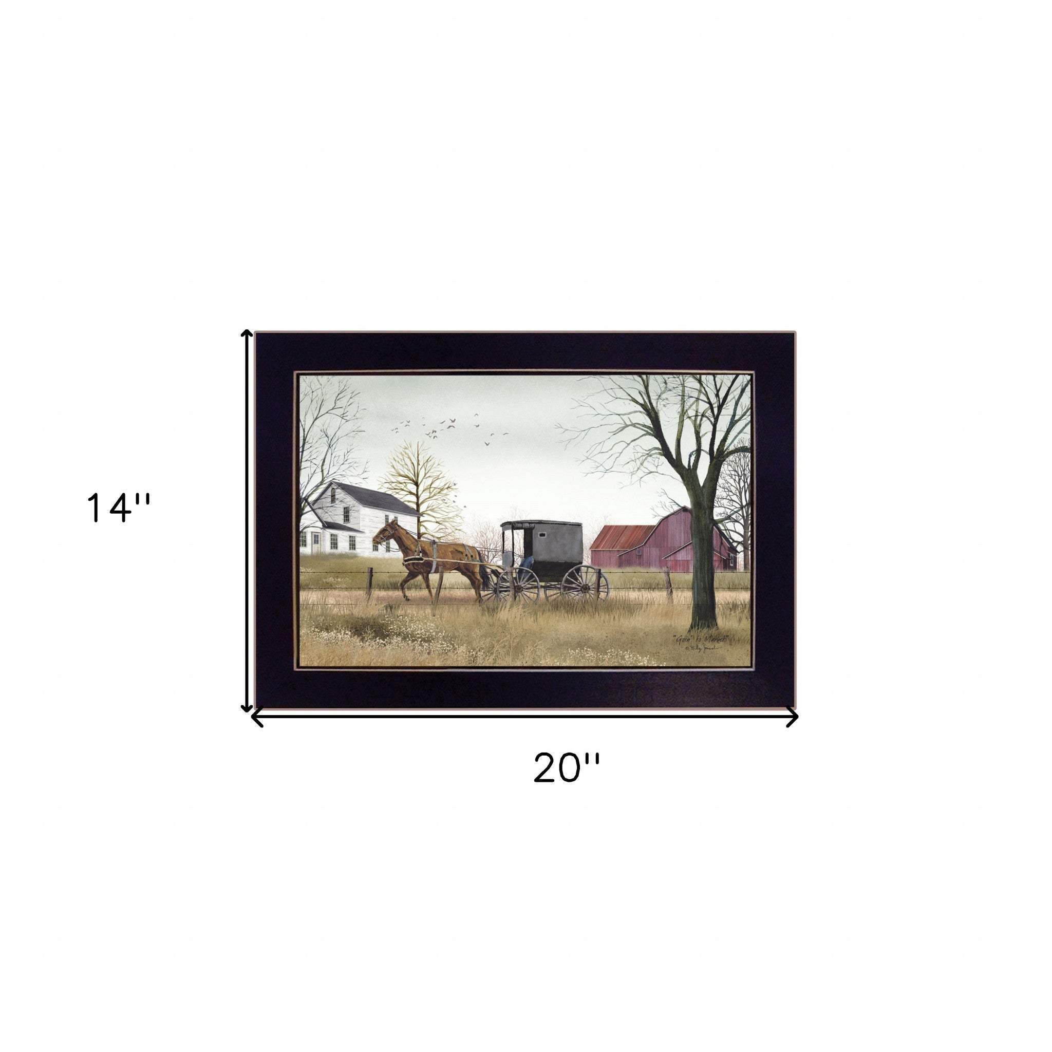 Goin to Market 4 Black Framed Print Wall Art - Image 5