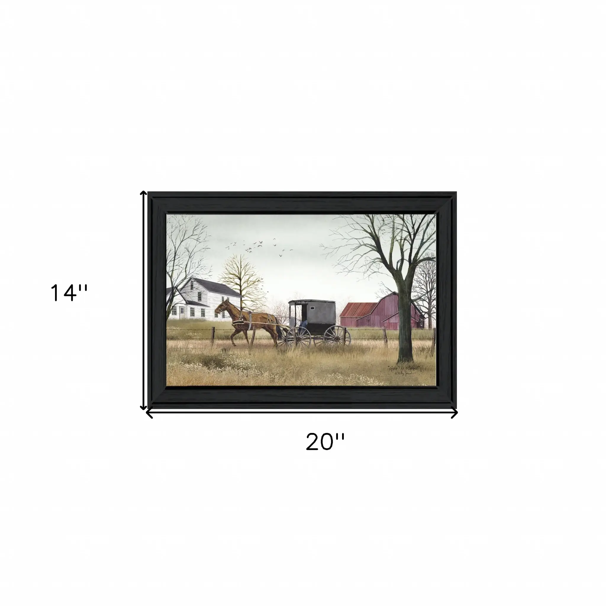 Going to Market Black Framed Print Wall Art - Image 5