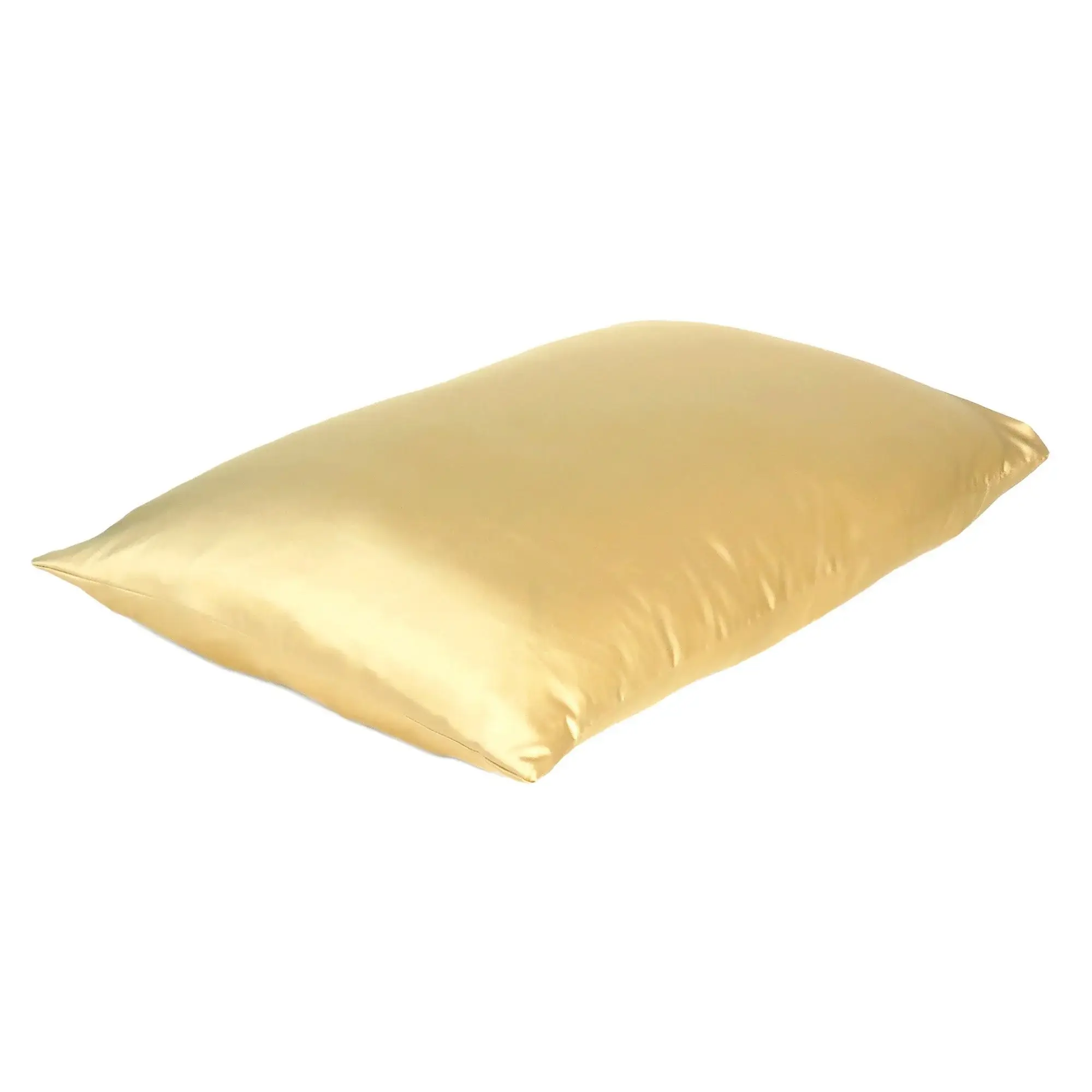 Gold Dreamy Set Of 2 Silky Satin King Pillowcases - Image 3