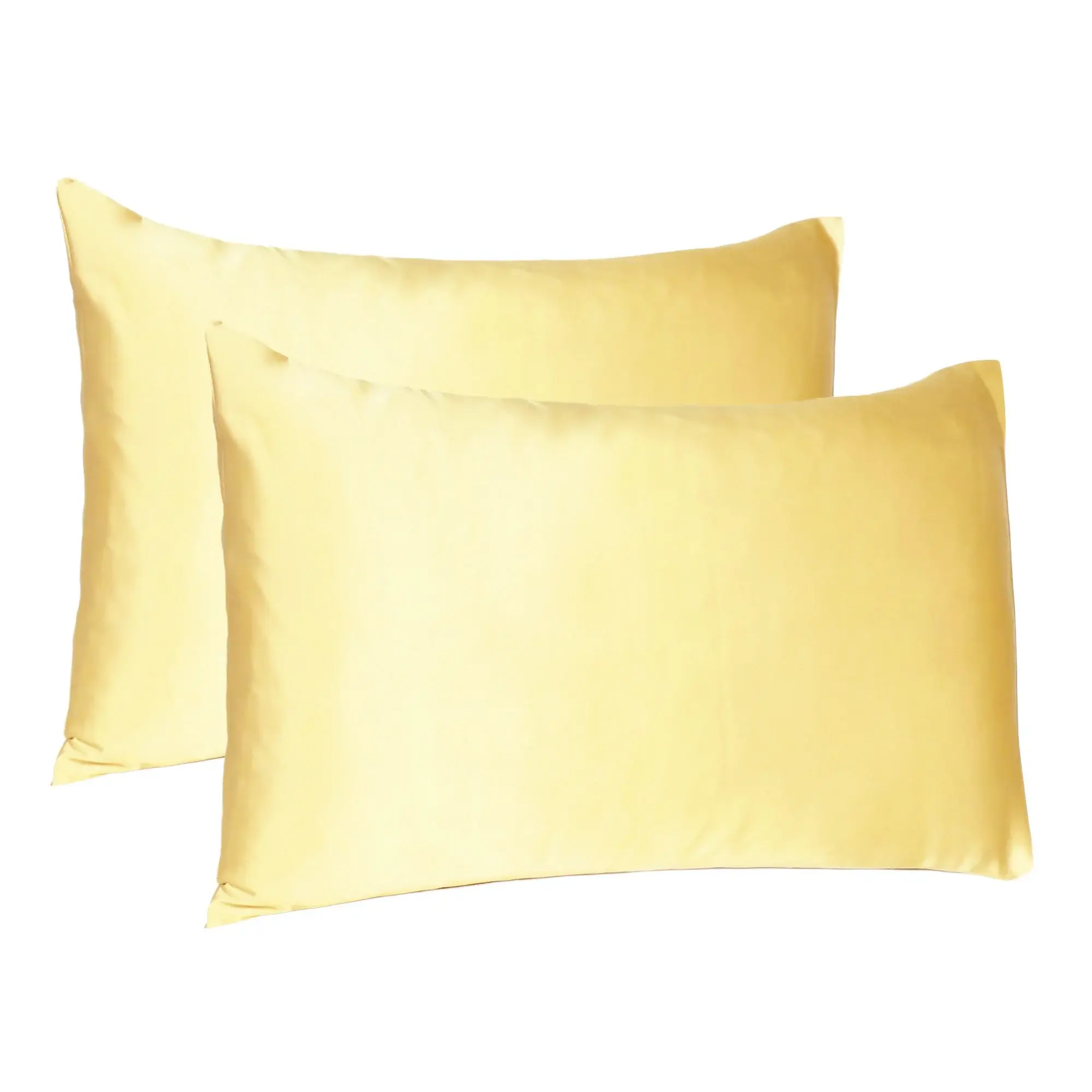 Gold Dreamy Set Of 2 Silky Satin King Pillowcases - Image 5