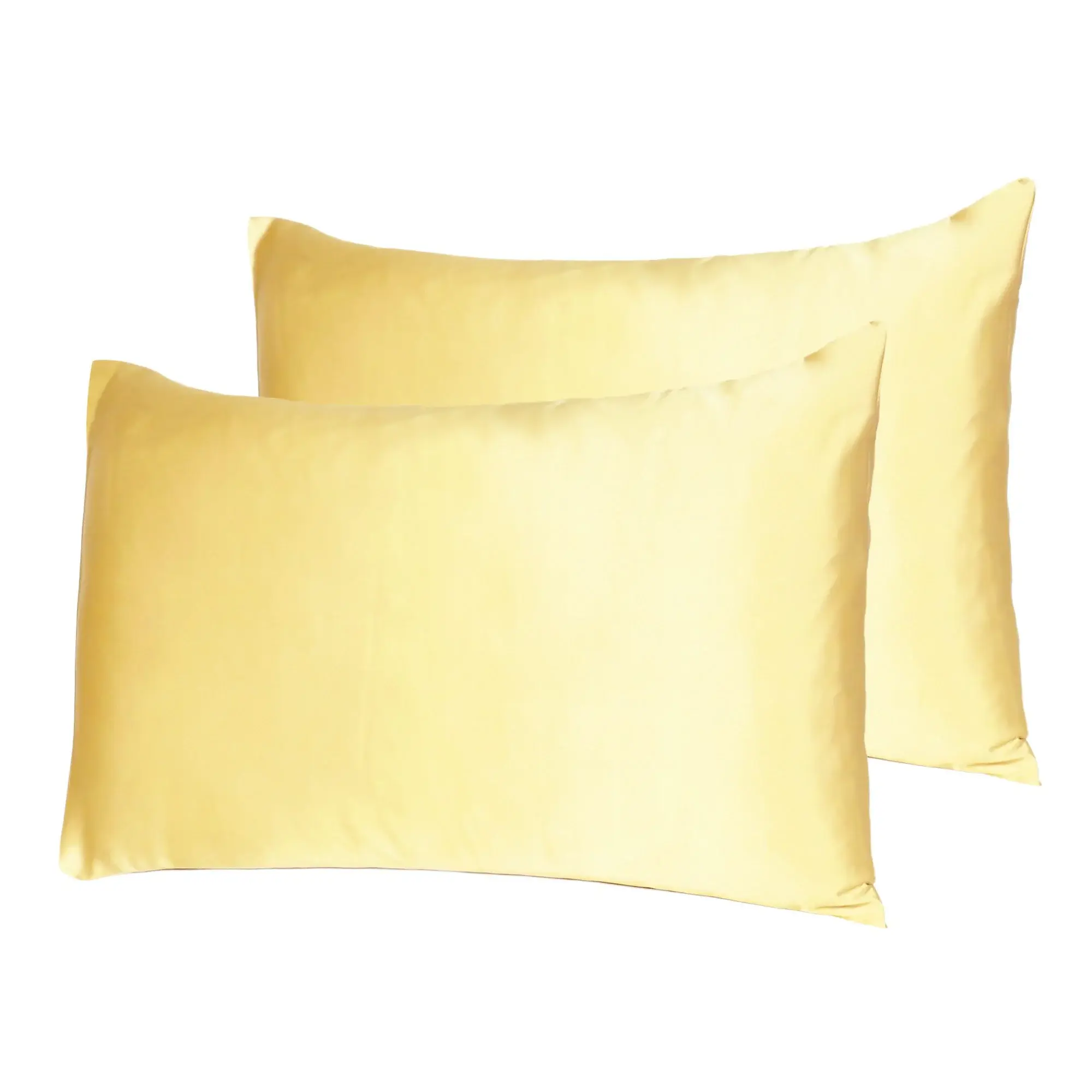 Gold Dreamy Set Of 2 Silky Satin King Pillowcases - Image 7