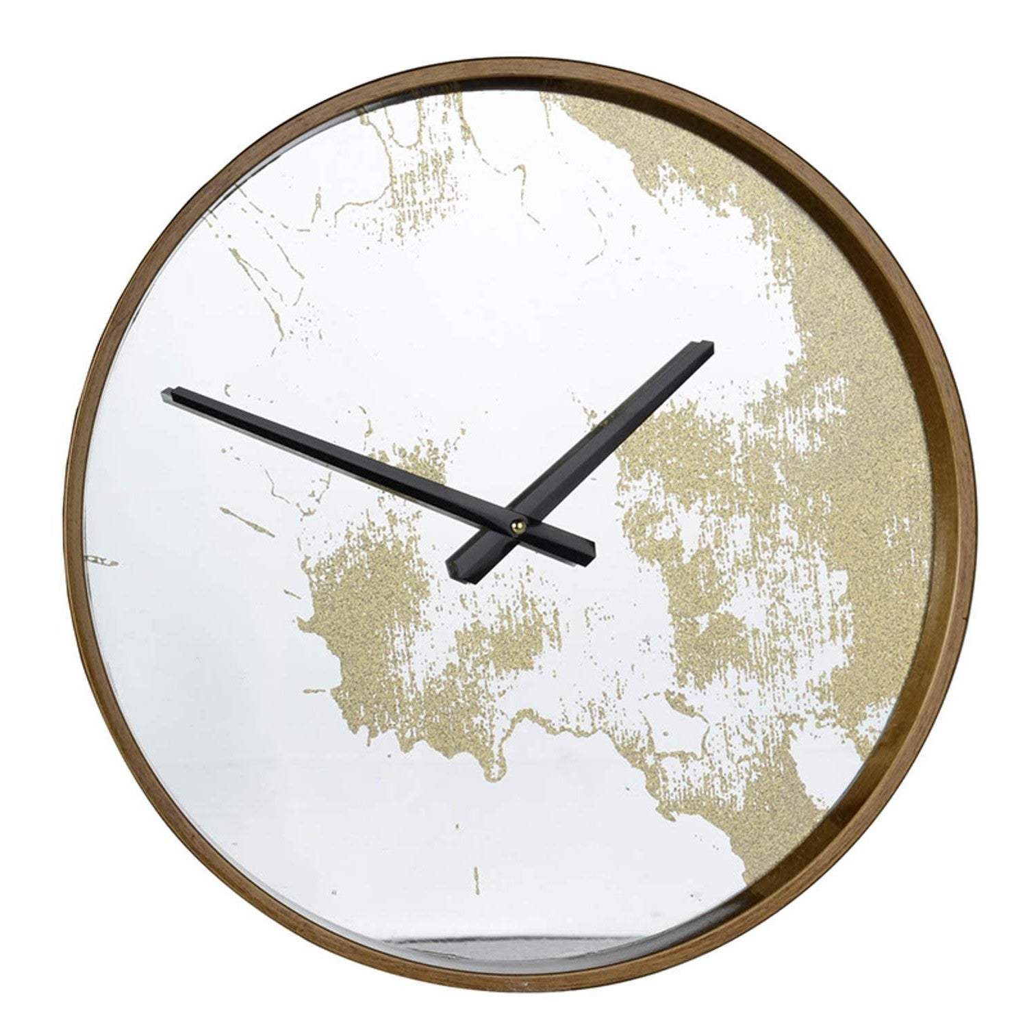Gold Dust 14" Modern Round Wall Clock - Image 3