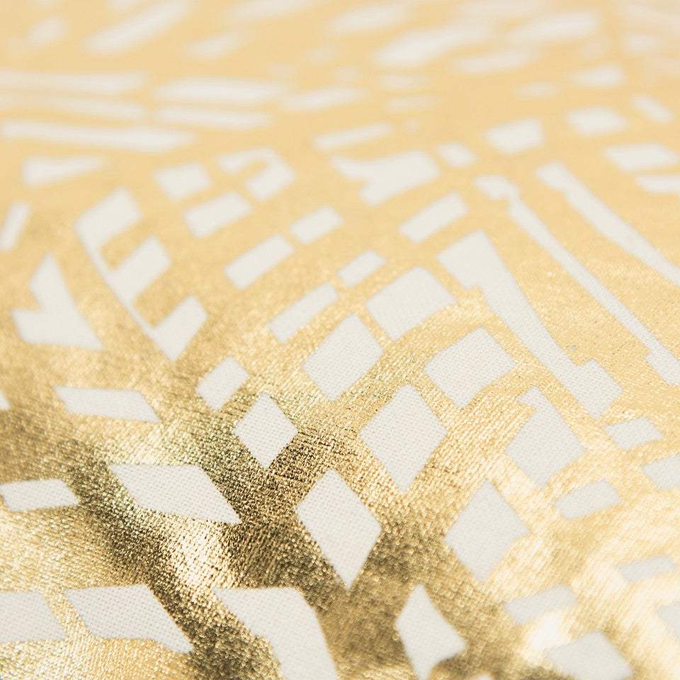 Gold Foil Etched Pattern Lumbar Pillow - Image 6