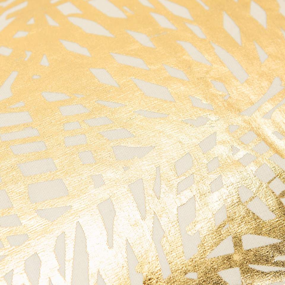 Gold Foil Etched Pattern Lumbar Pillow - Image 7