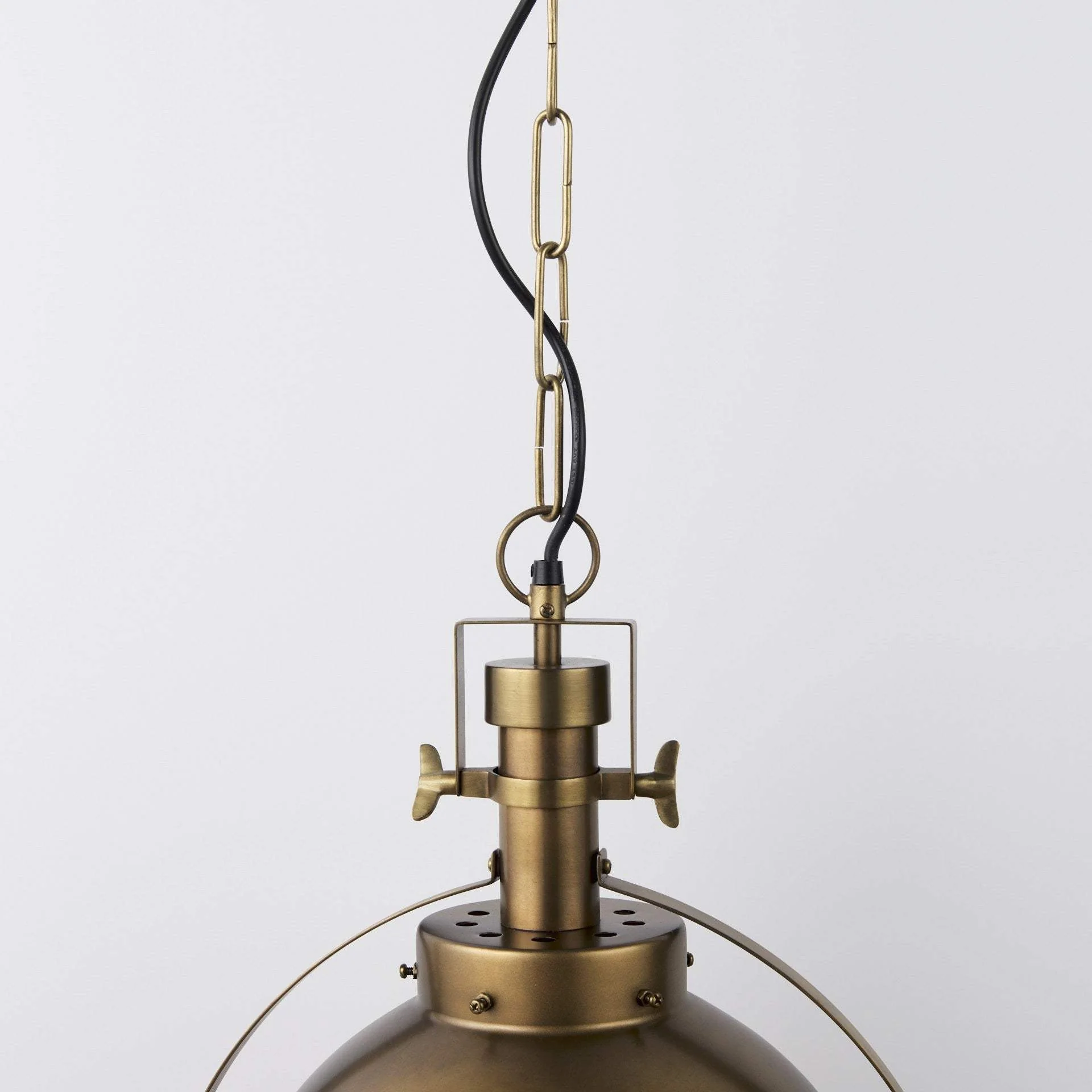 Gold Metal Sphere Pendant Hanging Light - Image 7