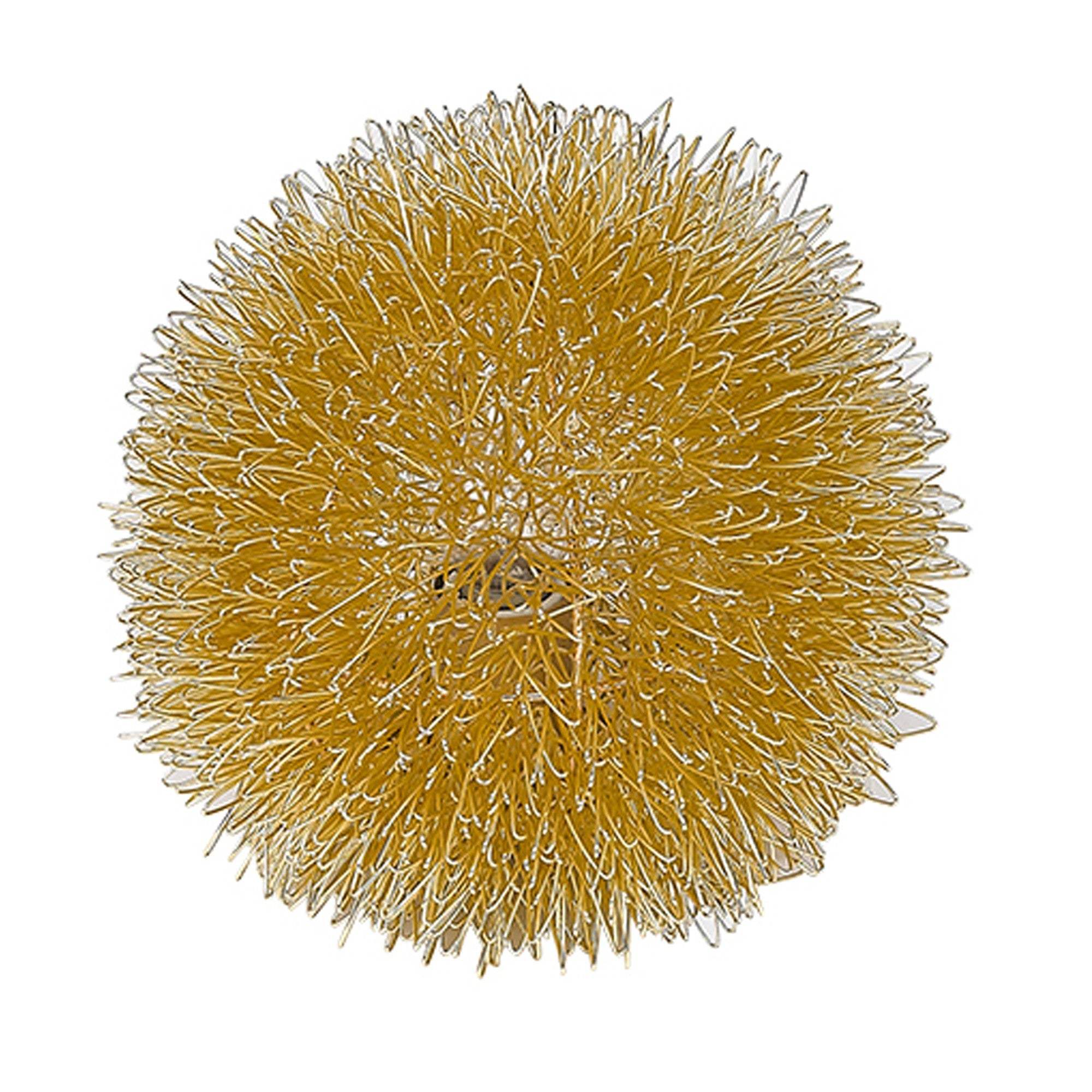 Gold Metal Sunburst Accent Wall Lamp - Image 2