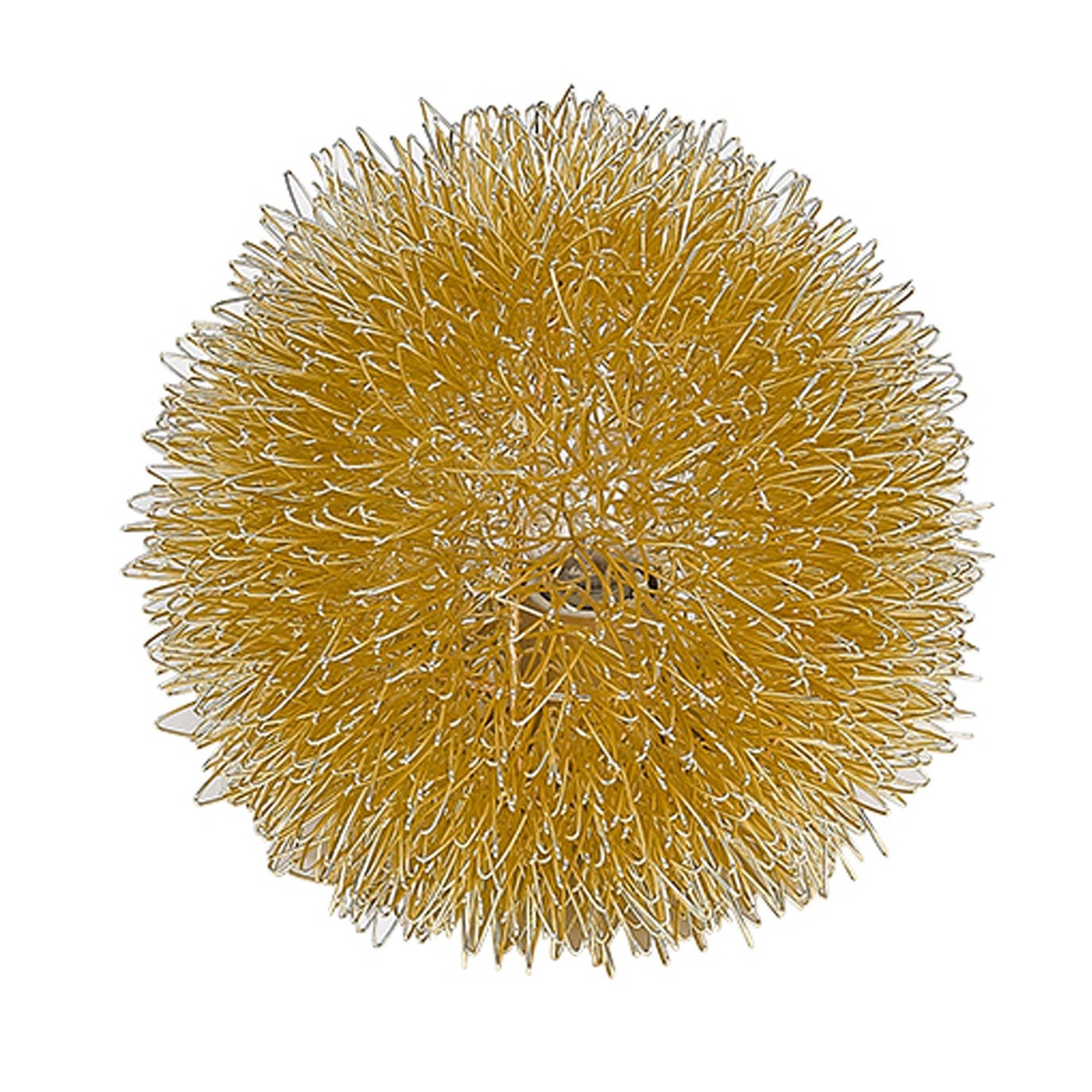 Gold Metal Sunburst Accent Wall Lamp - Image 3