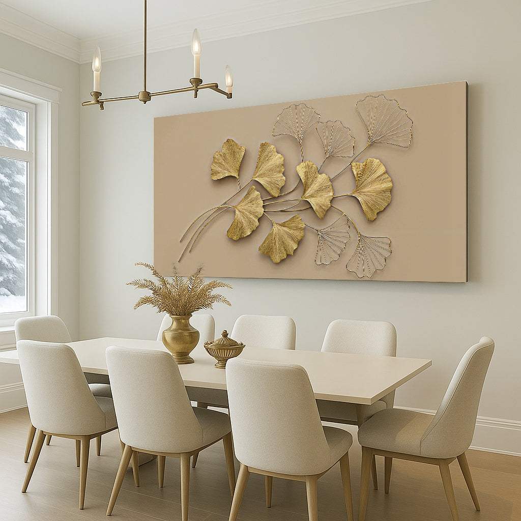 Golden Botanical Wall Art - Image 2
