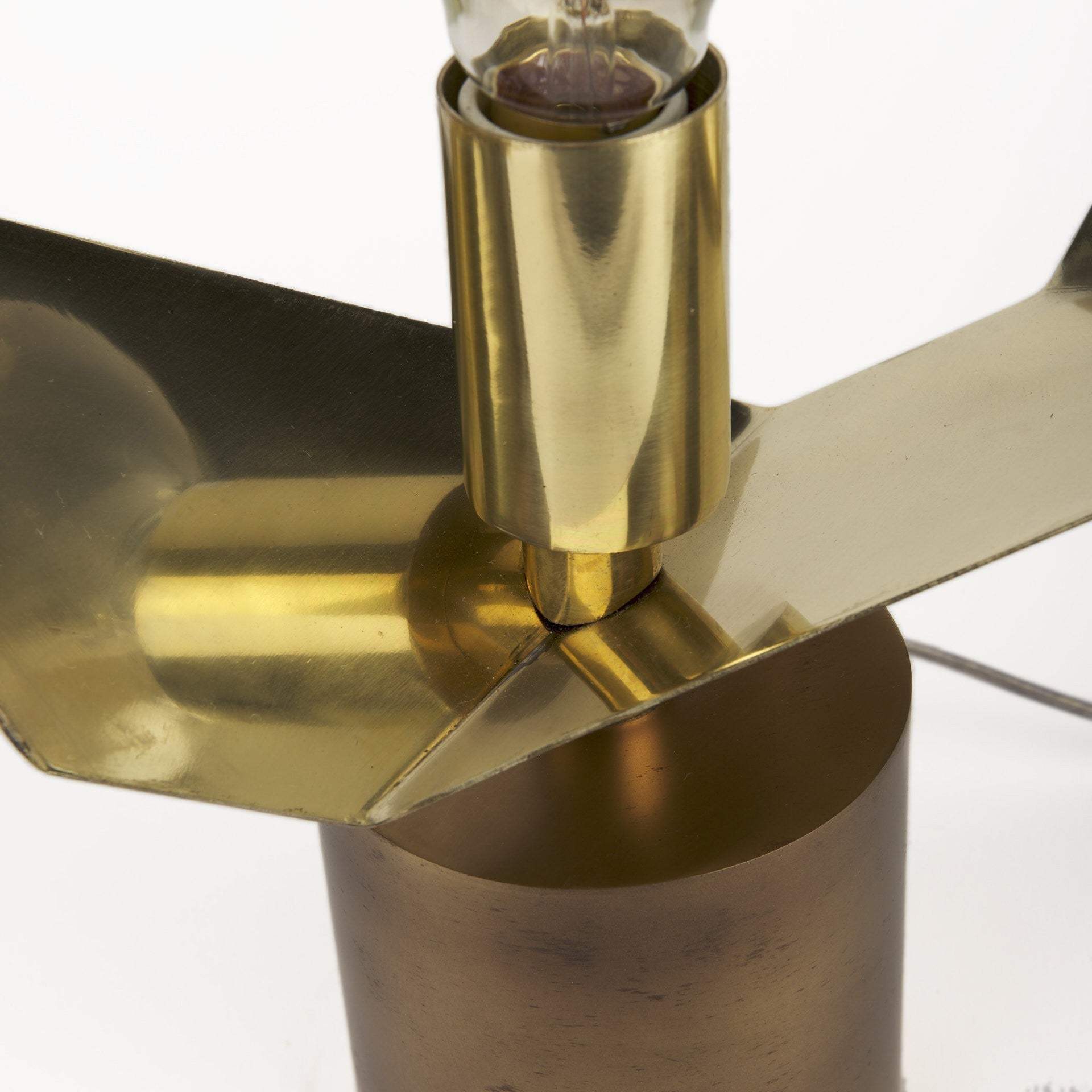 Golden Geometric Halo Table Or Desk Lamp - Image 8