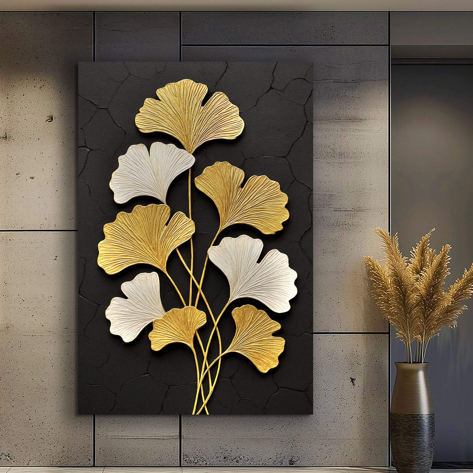 Golden Ginkgo Wall Art - Image 5