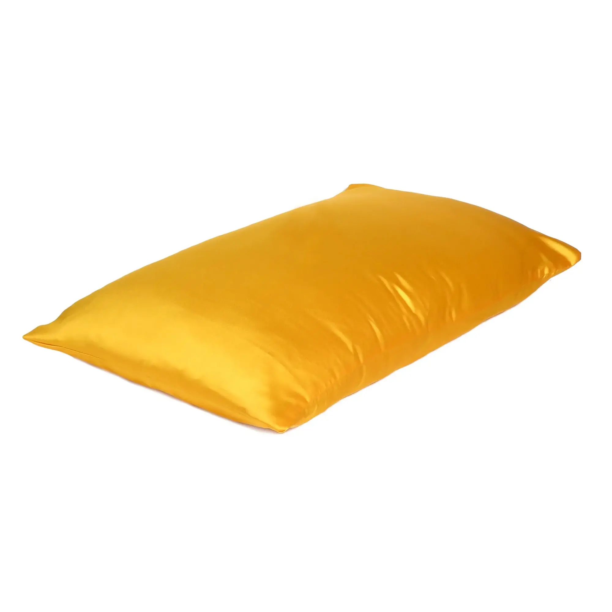 Goldenrod Dreamy Set Of 2 Silky Satin Standard Pillowcases - Image 3
