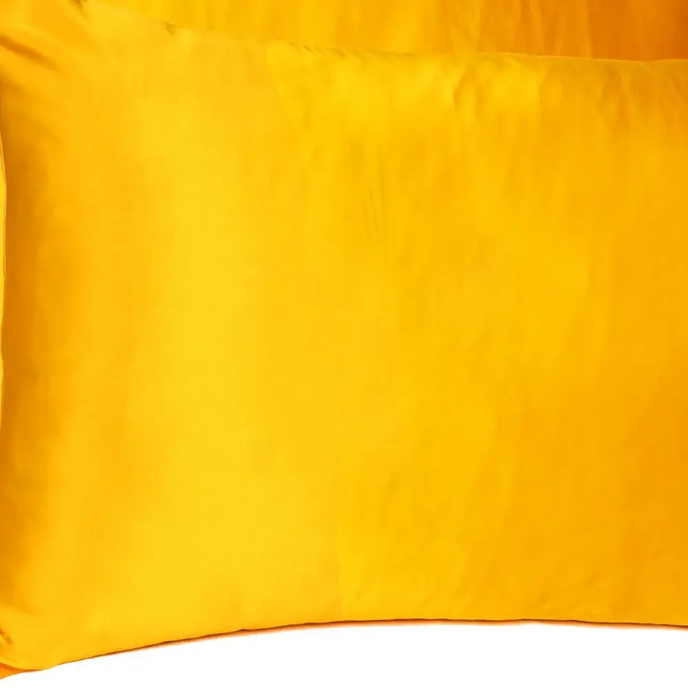 Goldenrod Dreamy Set Of 2 Silky Satin Standard Pillowcases - Image 6