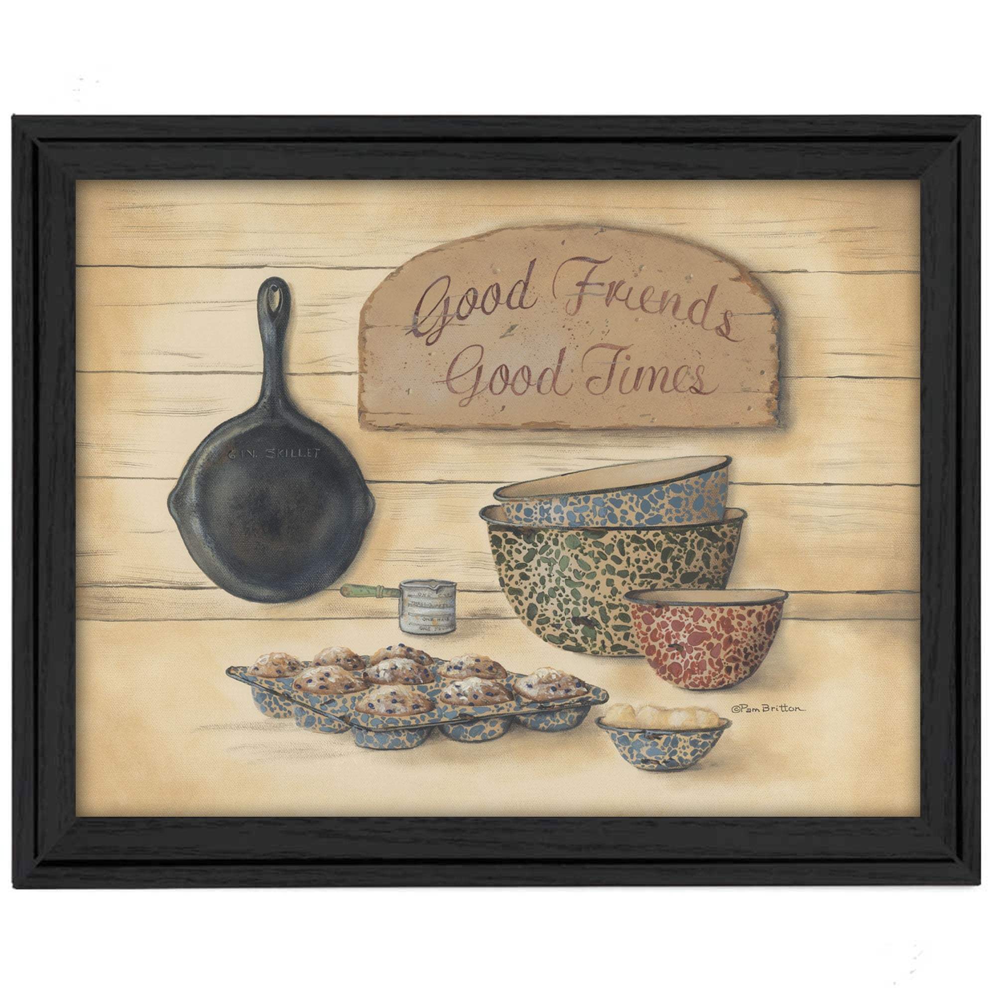 Good Friends 2 Black Framed Print Wall Art - Image 2