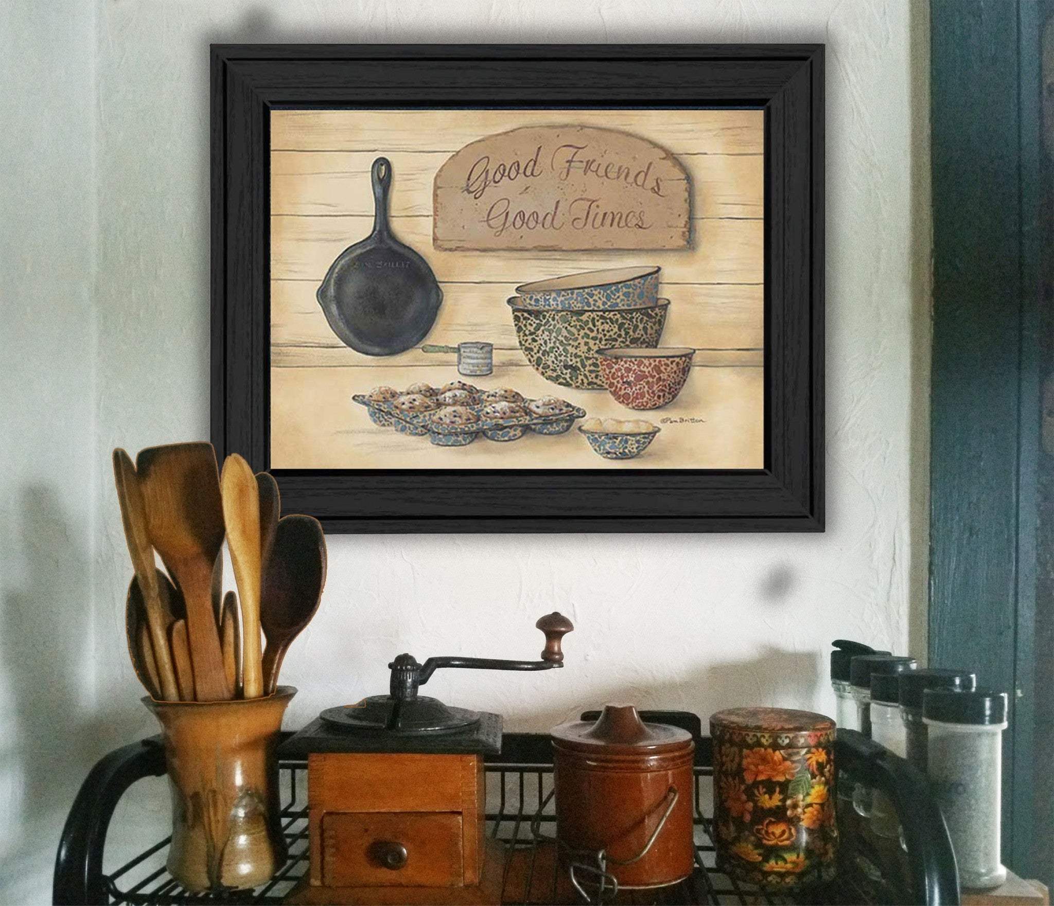 Good Friends 2 Black Framed Print Wall Art - Image 4