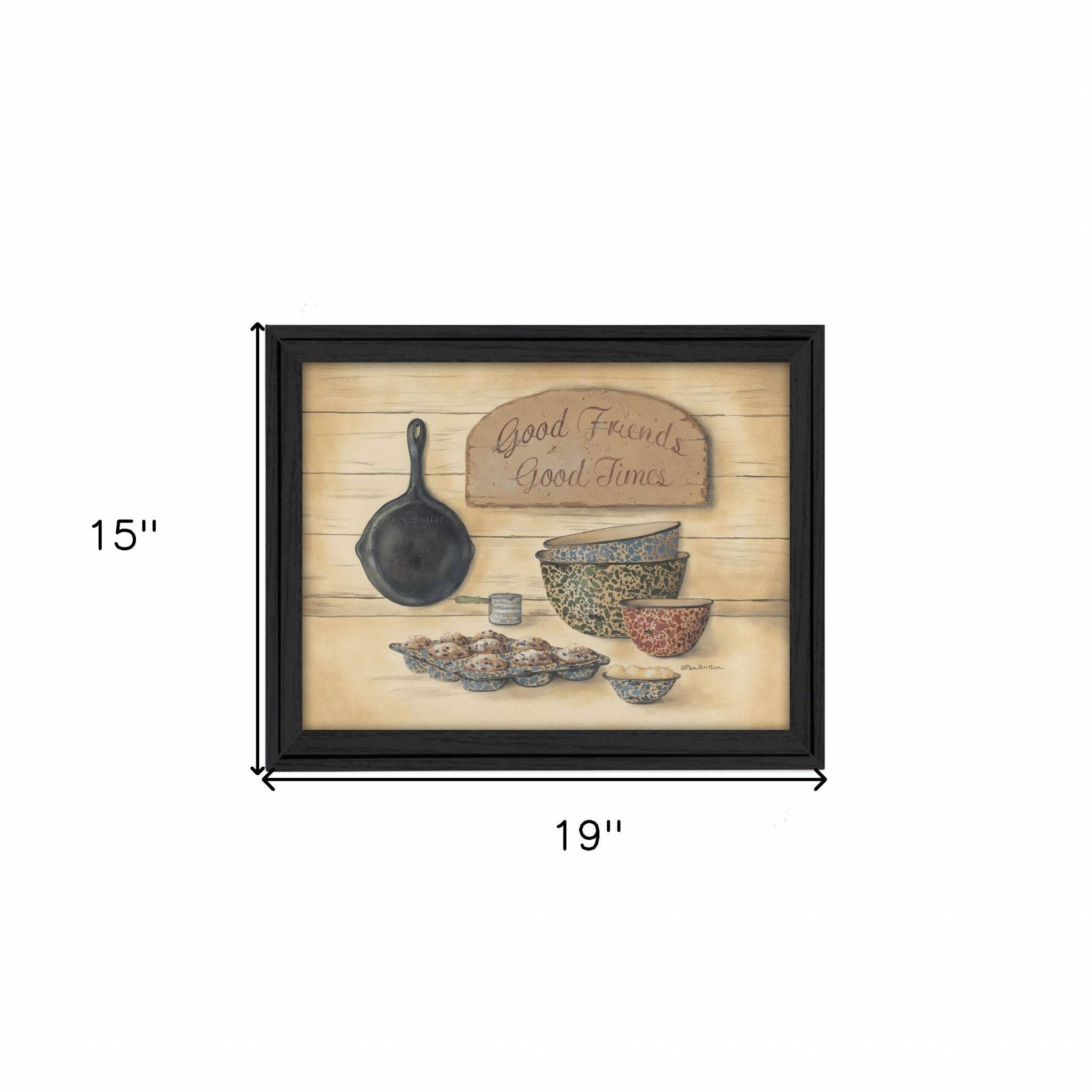 Good Friends 2 Black Framed Print Wall Art - Image 5