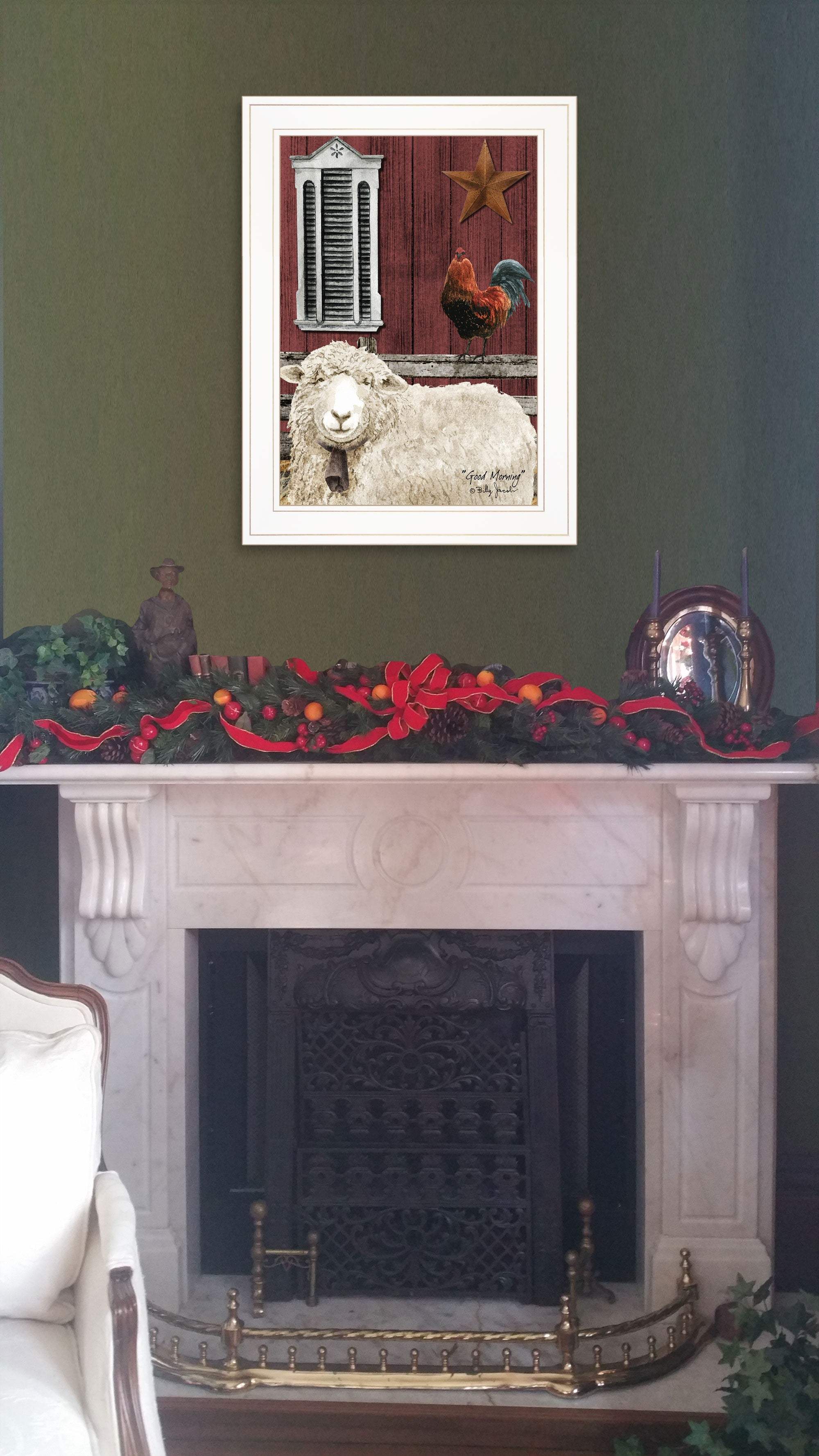 Good Morning 1 White Framed Print Wall Art - Image 4