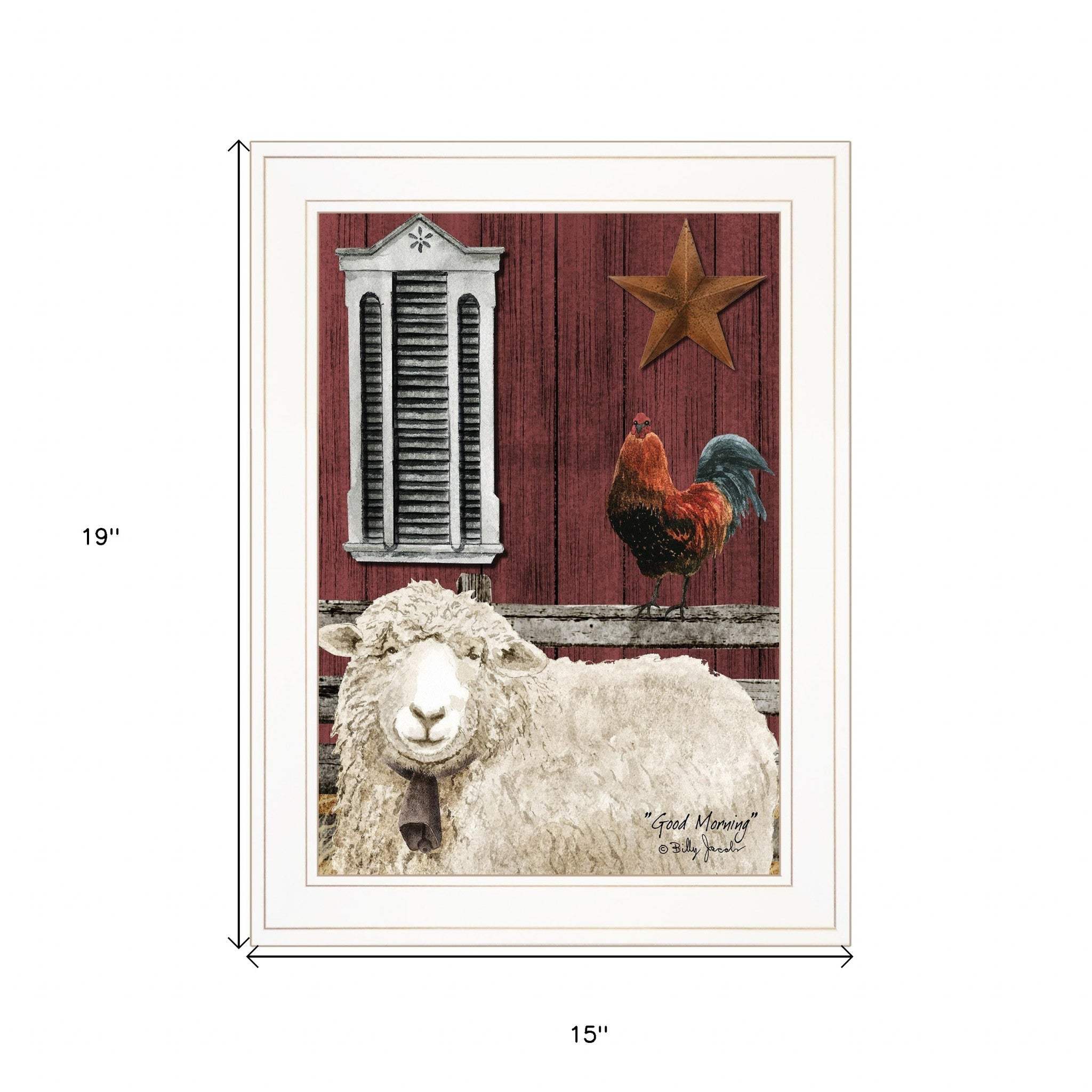 Good Morning 1 White Framed Print Wall Art - Image 5