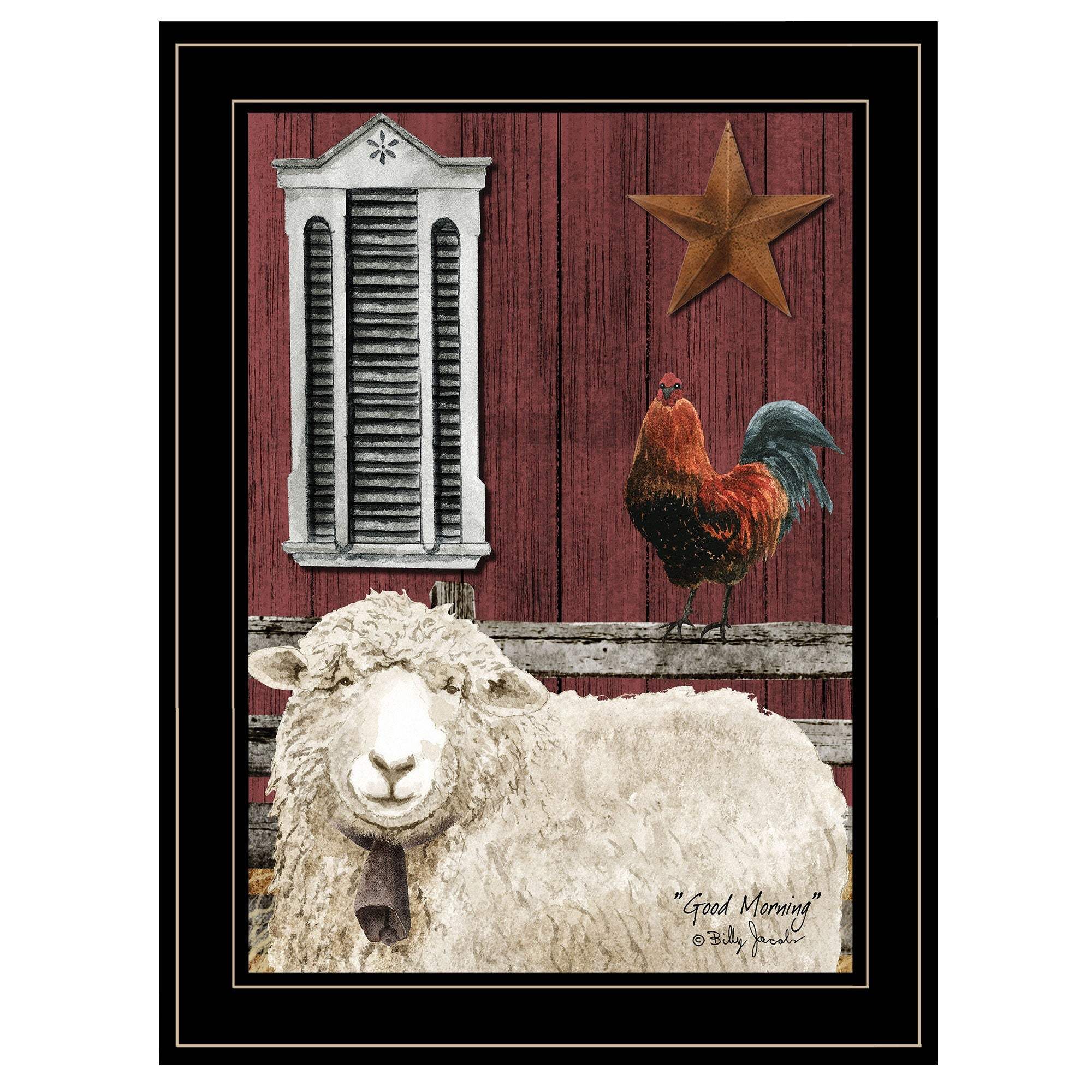 Good Morning 2 Black Framed Print Wall Art - Image 2