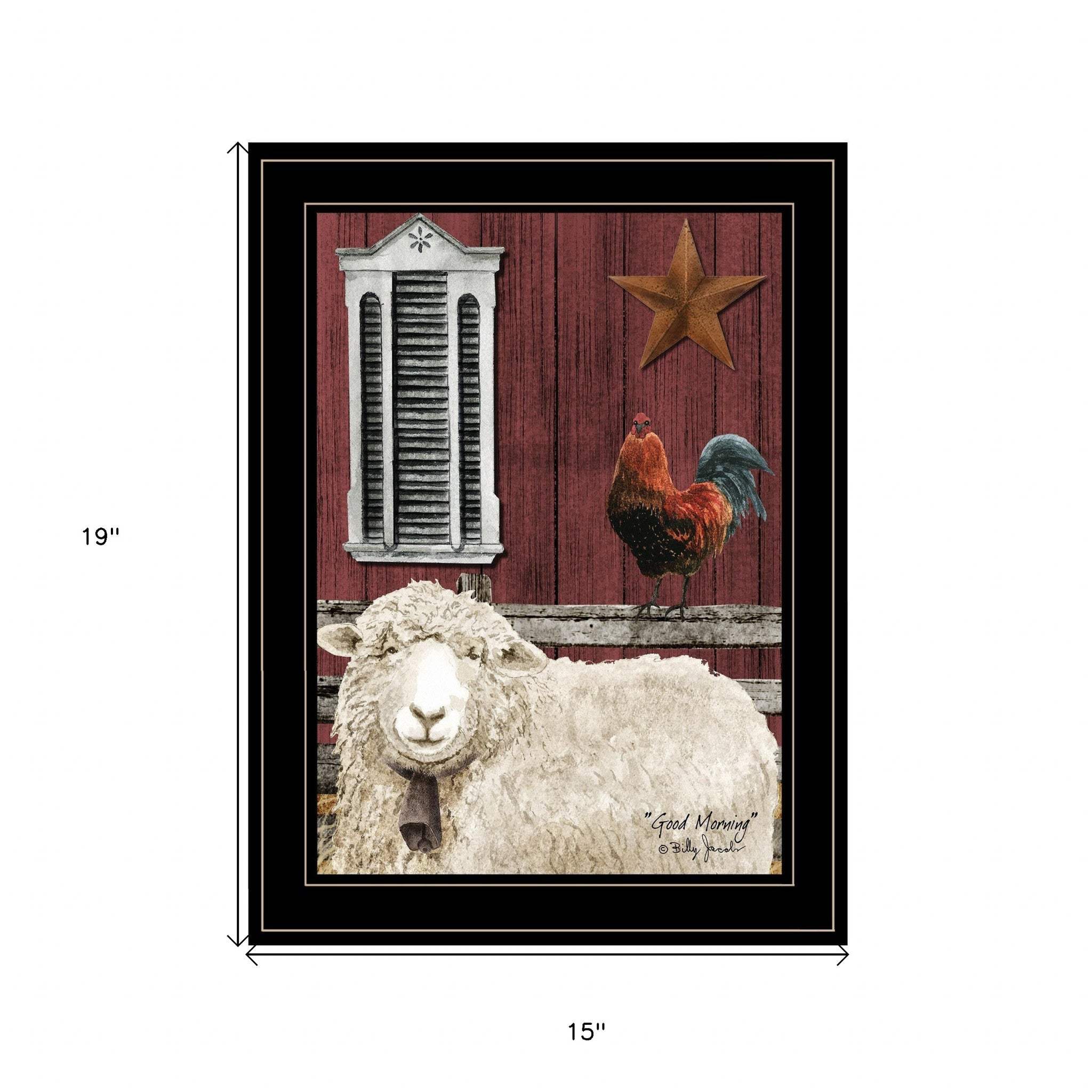 Good Morning 2 Black Framed Print Wall Art - Image 6