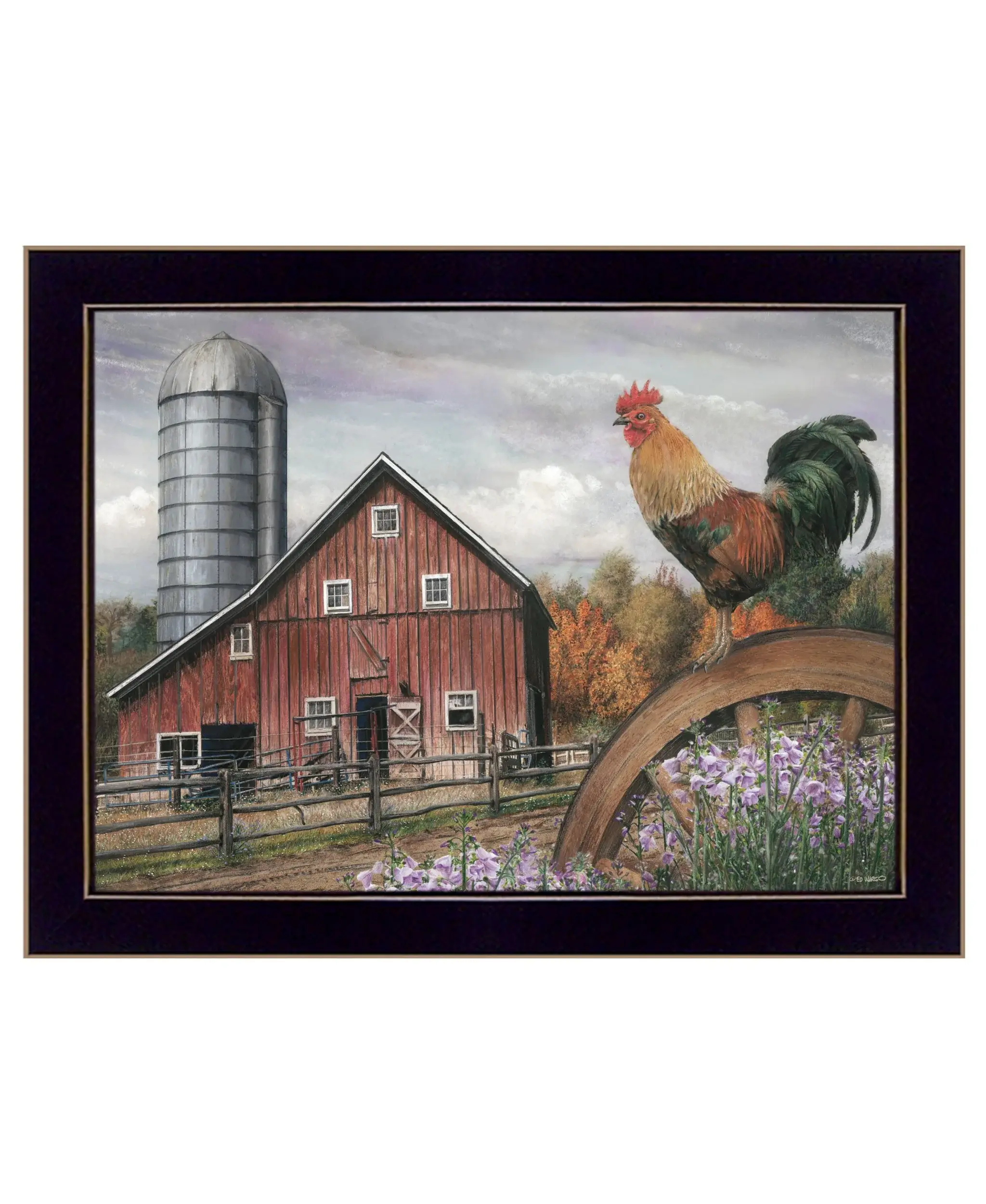 Good Morning Vermont 1 Black Framed Print Wall Art - Image 2