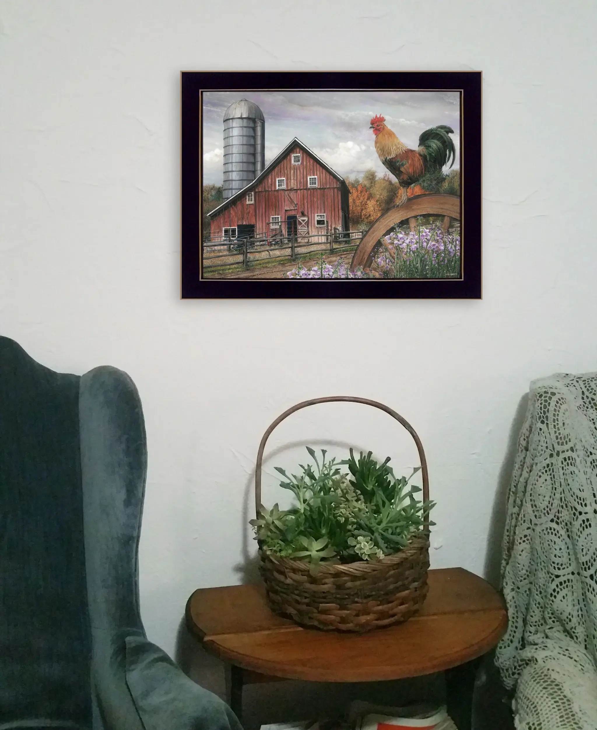 Good Morning Vermont 1 Black Framed Print Wall Art - Image 5