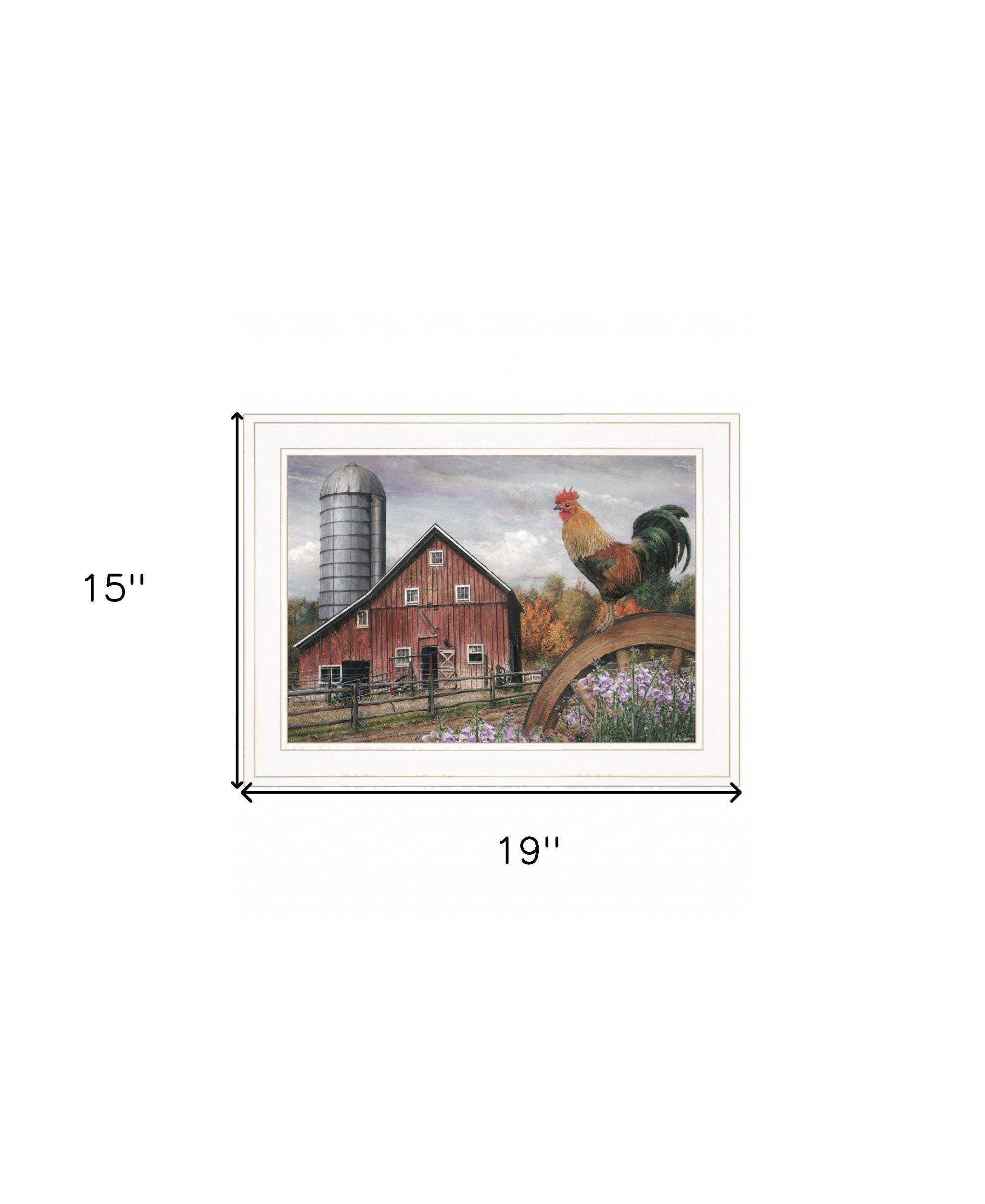 Good Morning Vermont 2 White Framed Print Wall Art - Image 6