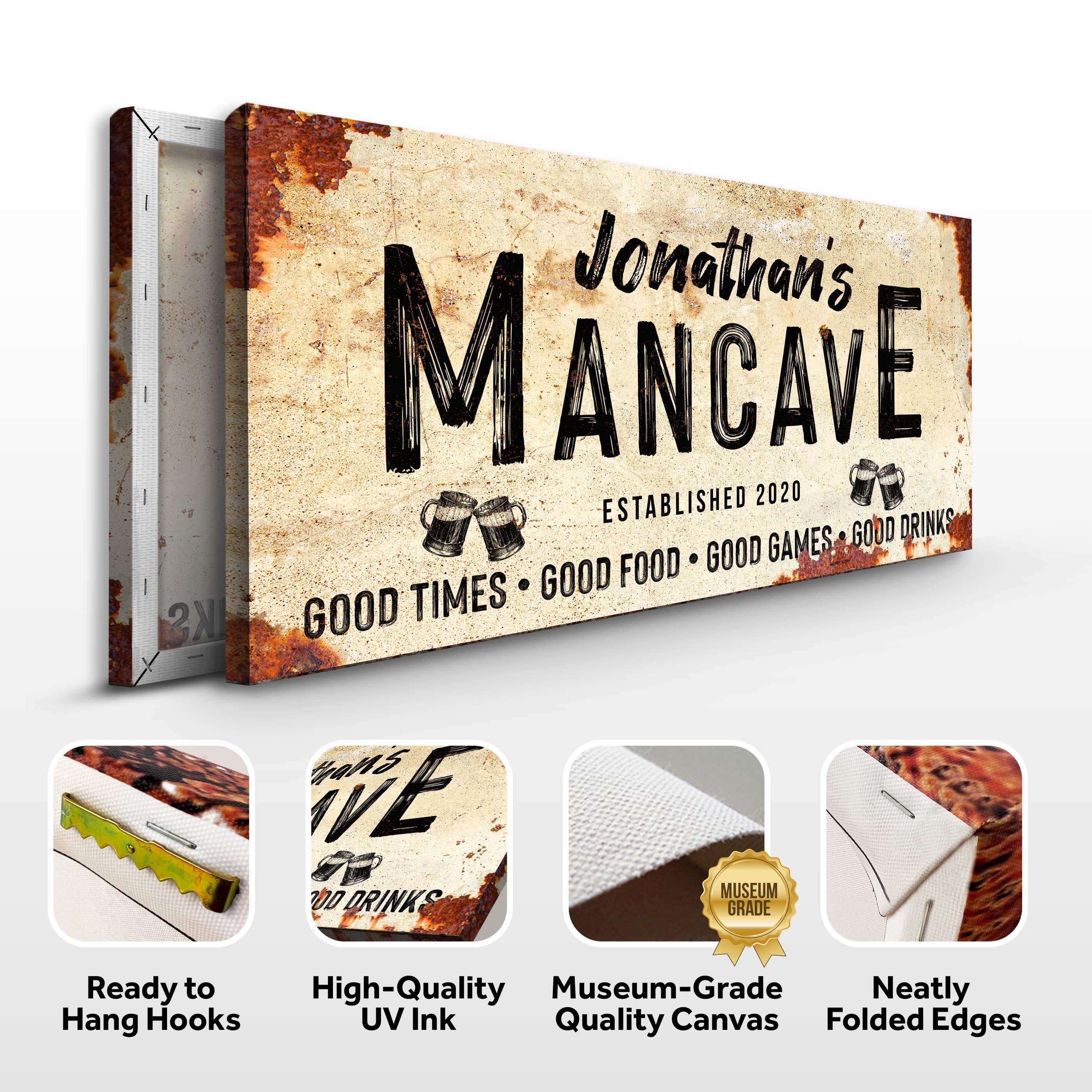 Good Times Personalized Man Cave Sign: Custom Bar Signs for Home Bar – Perfect Man Cave Wall Decor - Image 4