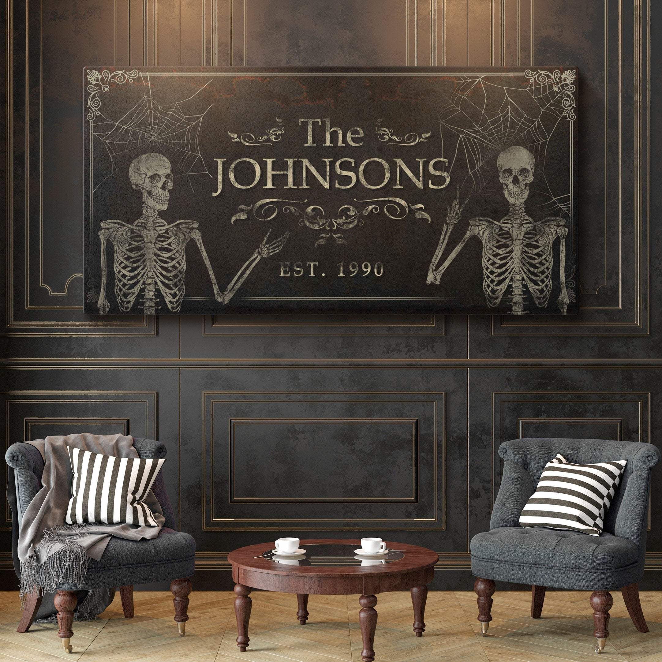 Gothic Family Sign - Personalized Gothic Decor - The Perfect Gothic Interior Design Gift - Image 2