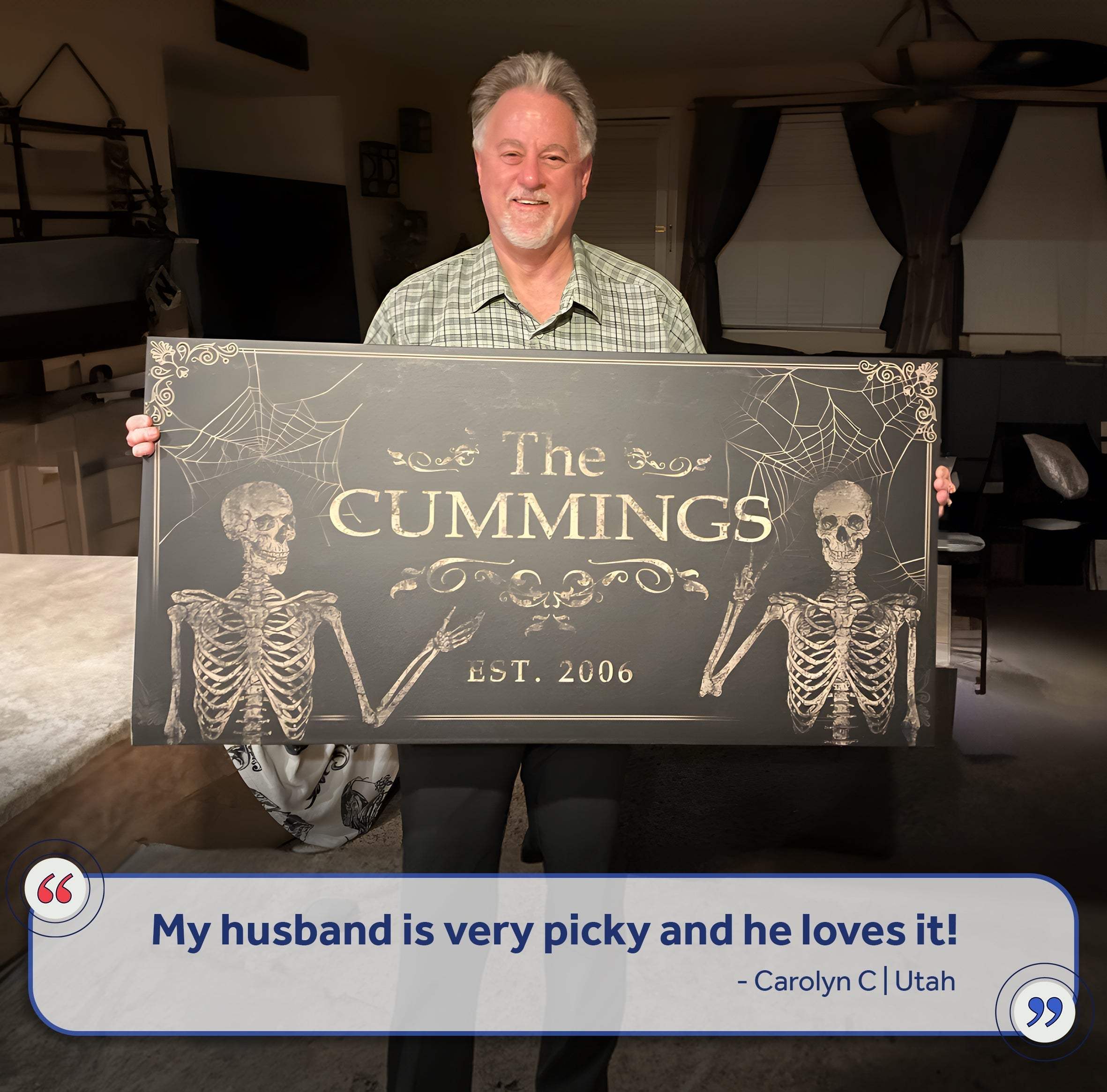 Gothic Family Sign - Personalized Gothic Decor - The Perfect Gothic Interior Design Gift - Image 7