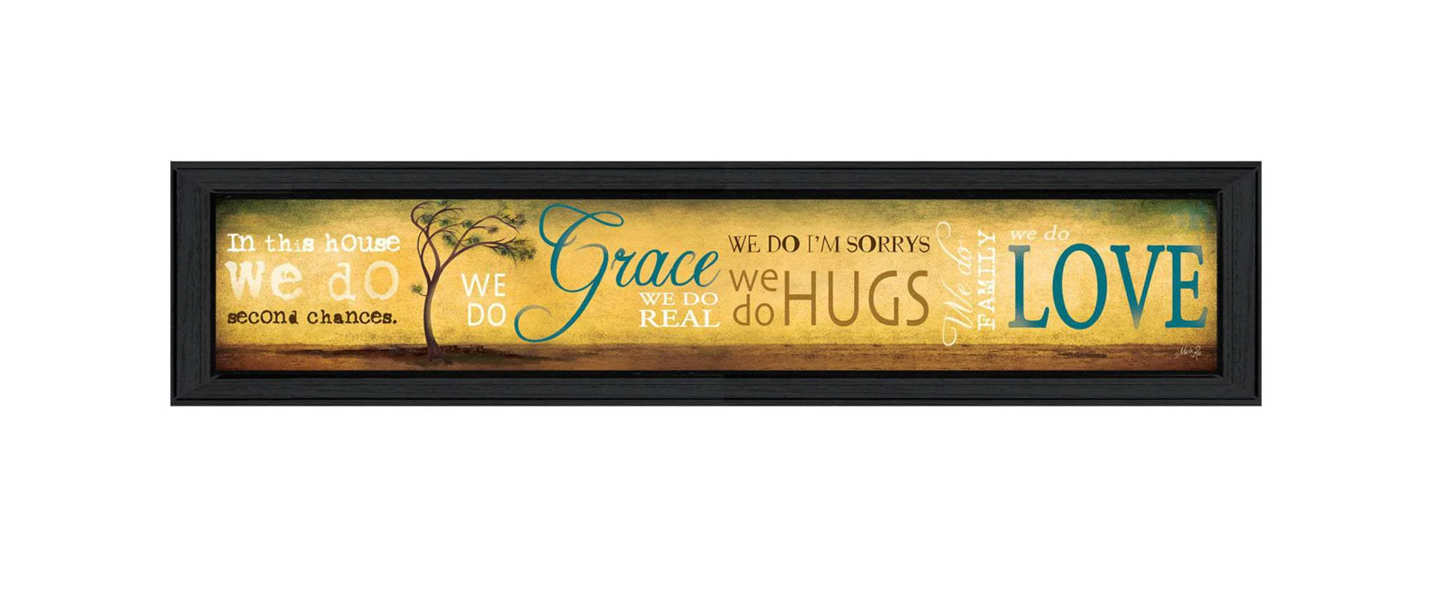 Grace And Love Black Framed Print Wall Art - Image 2