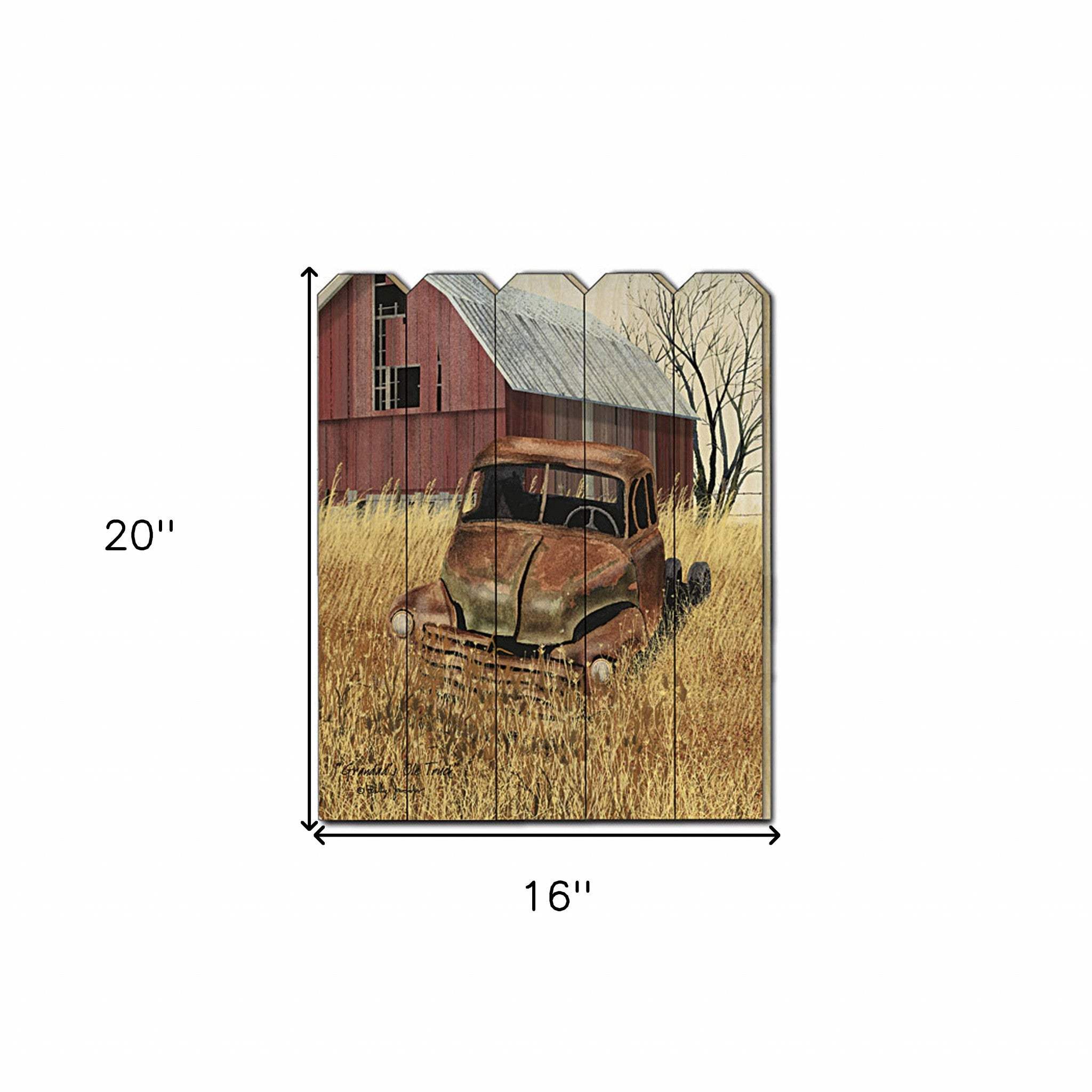 Granddads Old Truck 1 Unframed Print Wall Art - Image 5
