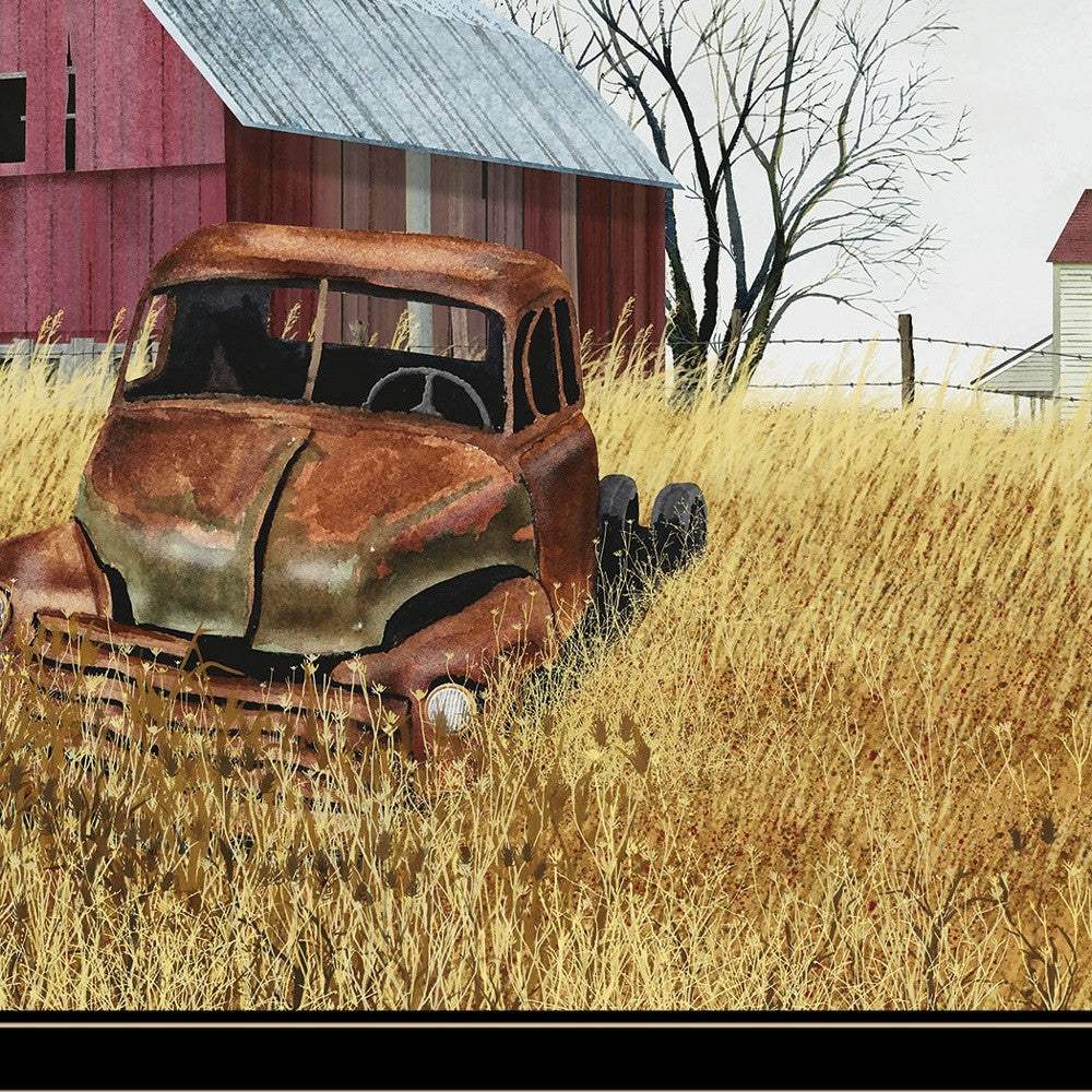 Granddads Old Truck 11 Black Framed Print Wall Art - Image 5
