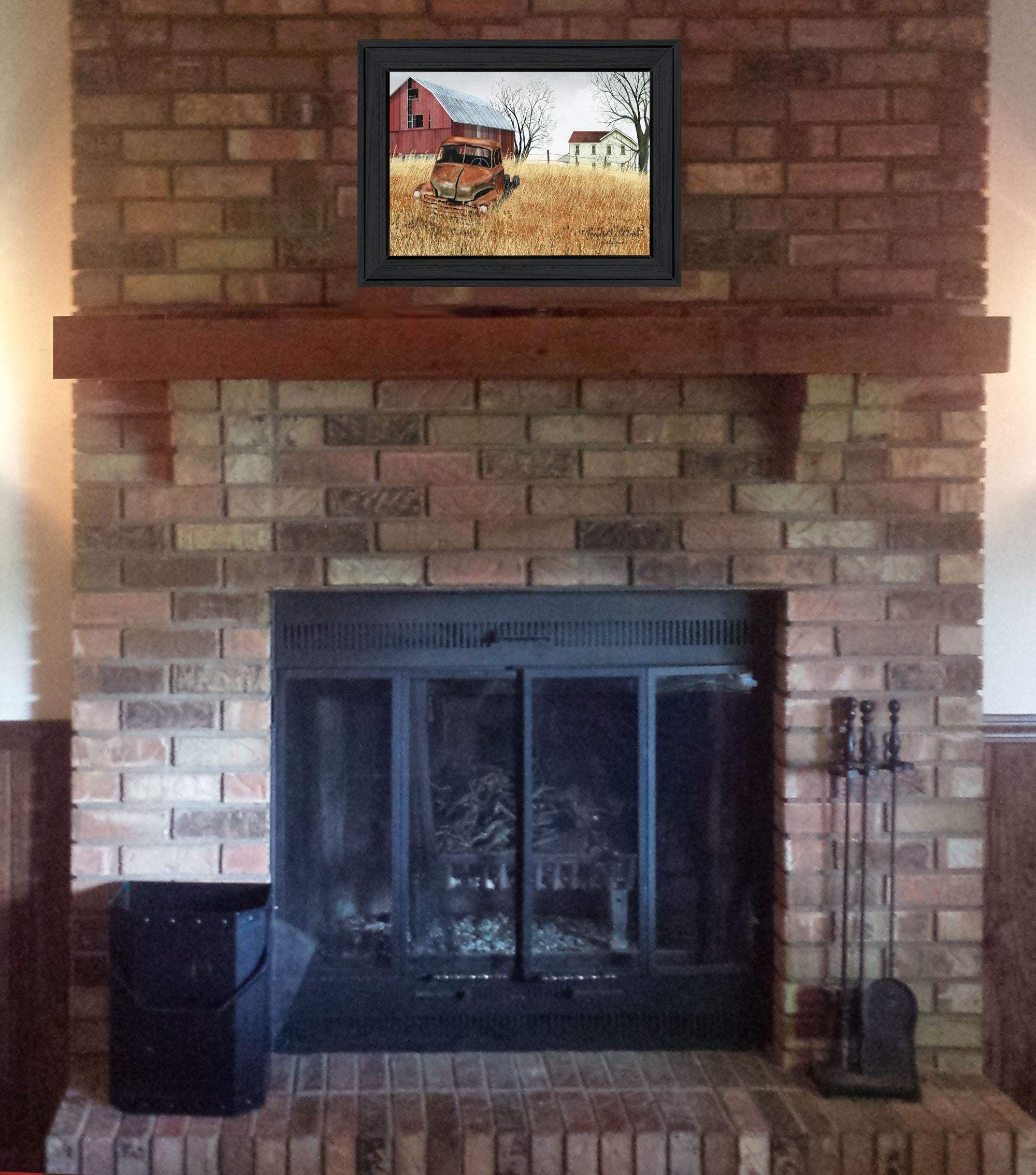 Granddads Old Truck 2 Black Framed Print Wall Art - Image 4