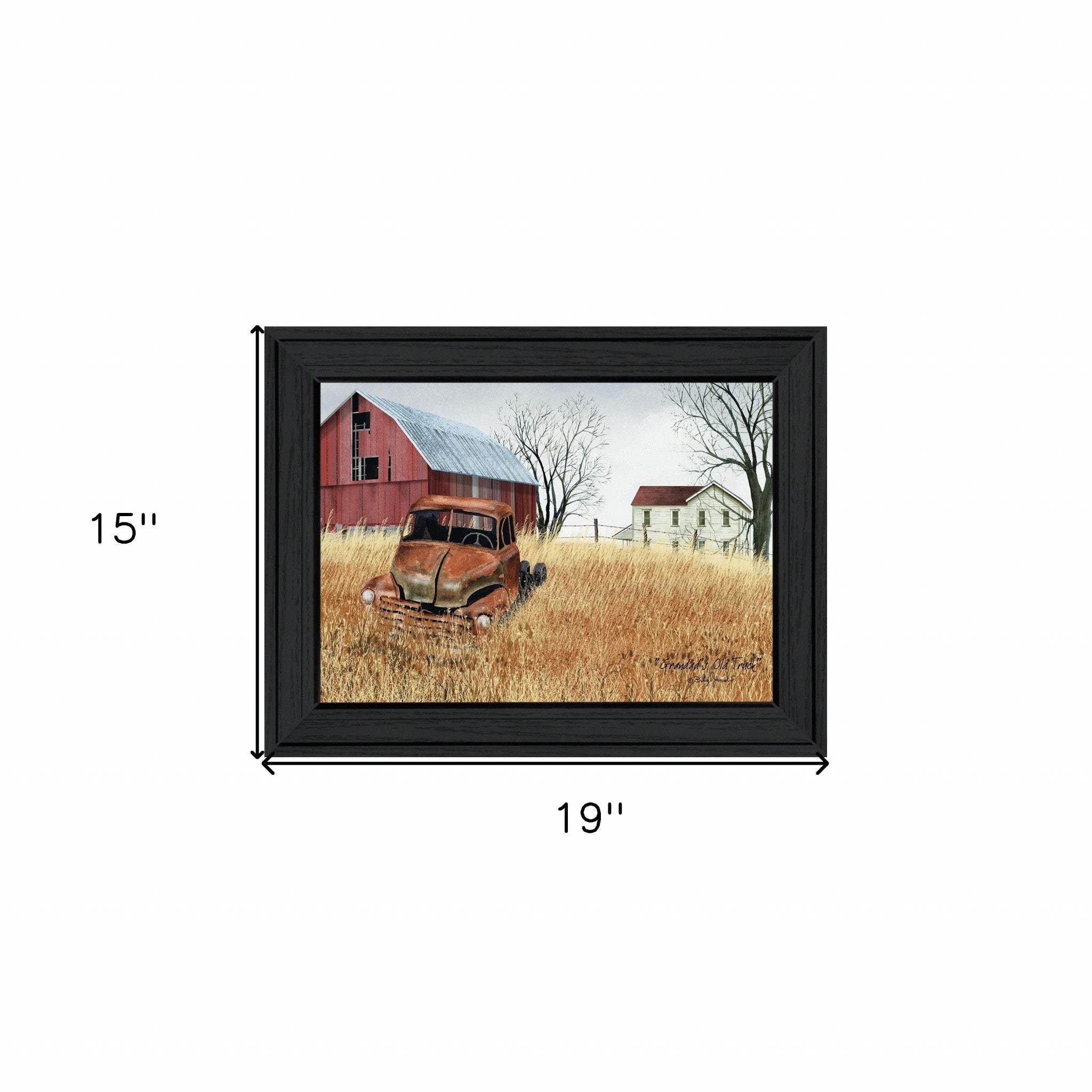 Granddads Old Truck 2 Black Framed Print Wall Art - Image 5