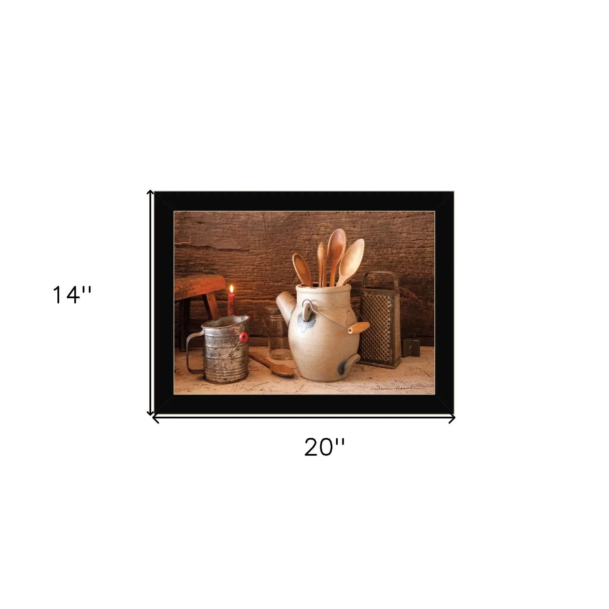 Grandmas Kitchen Tools 1 Black Framed Print Kitchen Wall Art - Image 6